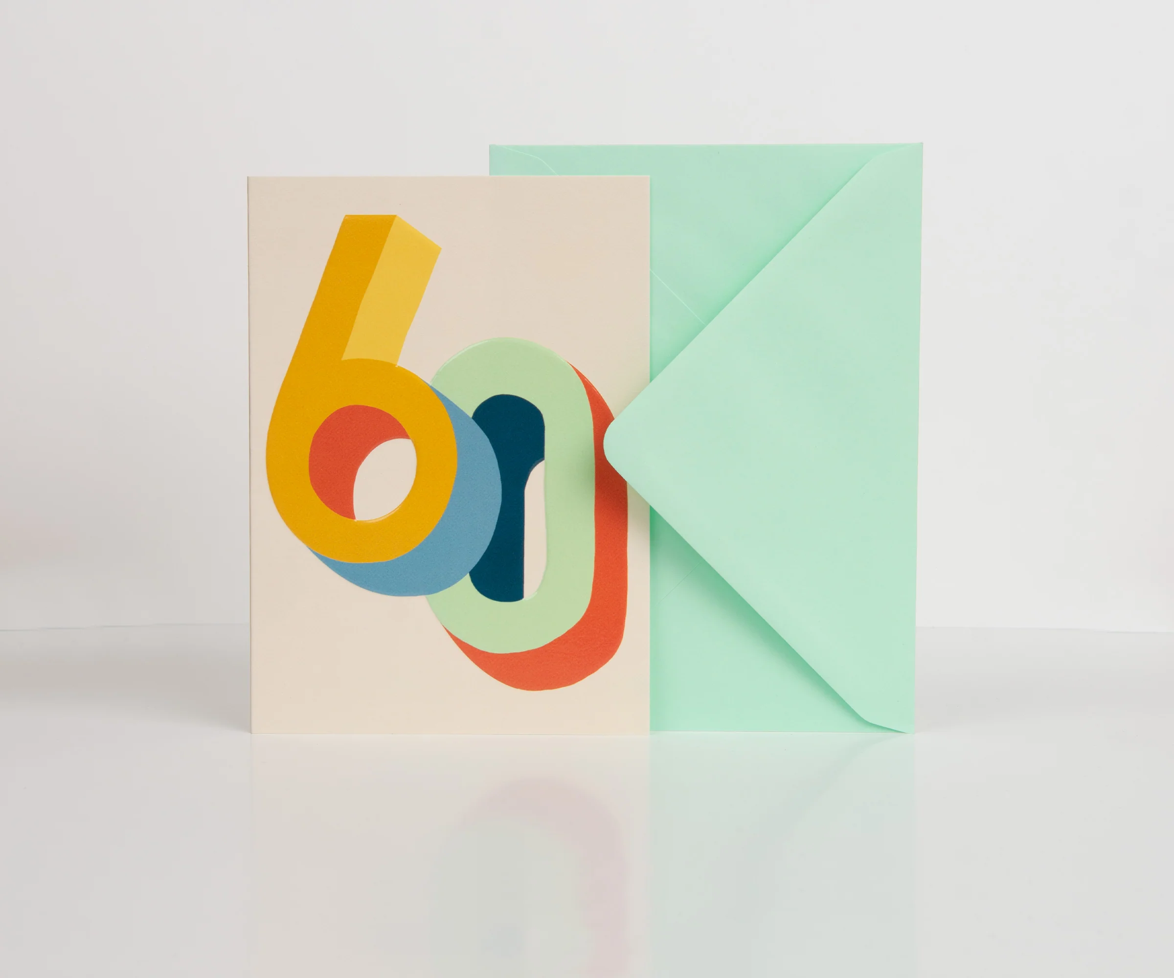 Raspberry Blossom '60' Bright Colourful 3D Birthday Card - Image 3
