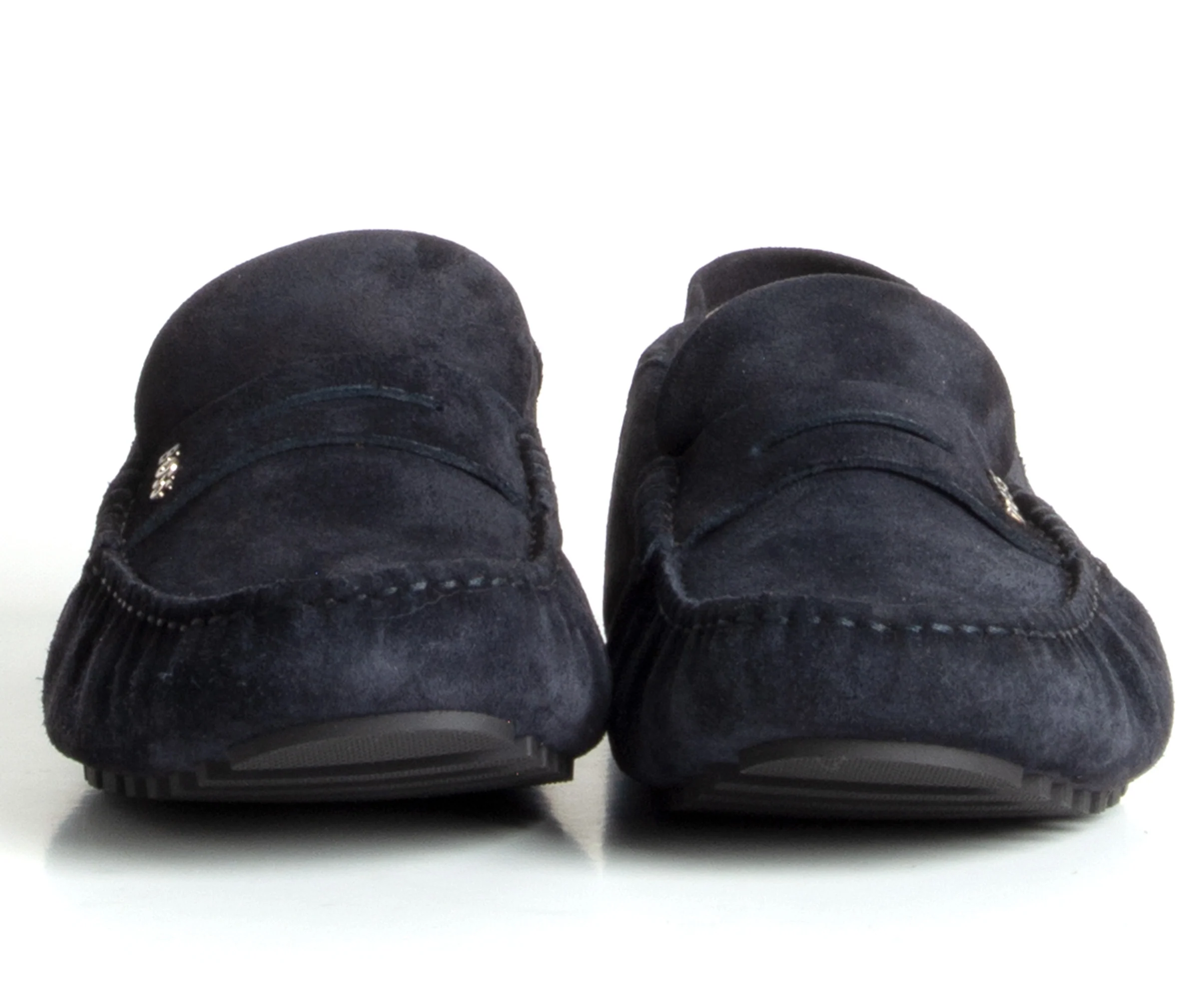HUGO BOSS Driver Moccasins Leather Dark Blue - Image 3