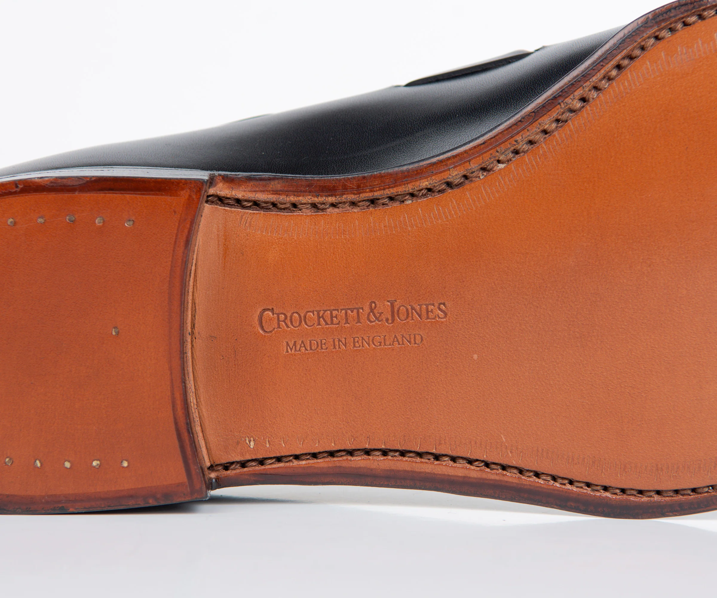 Crockett & Jones 'Cavendish' BURNISHED CALF LEATHER LOAFERS BLACK - Image 5
