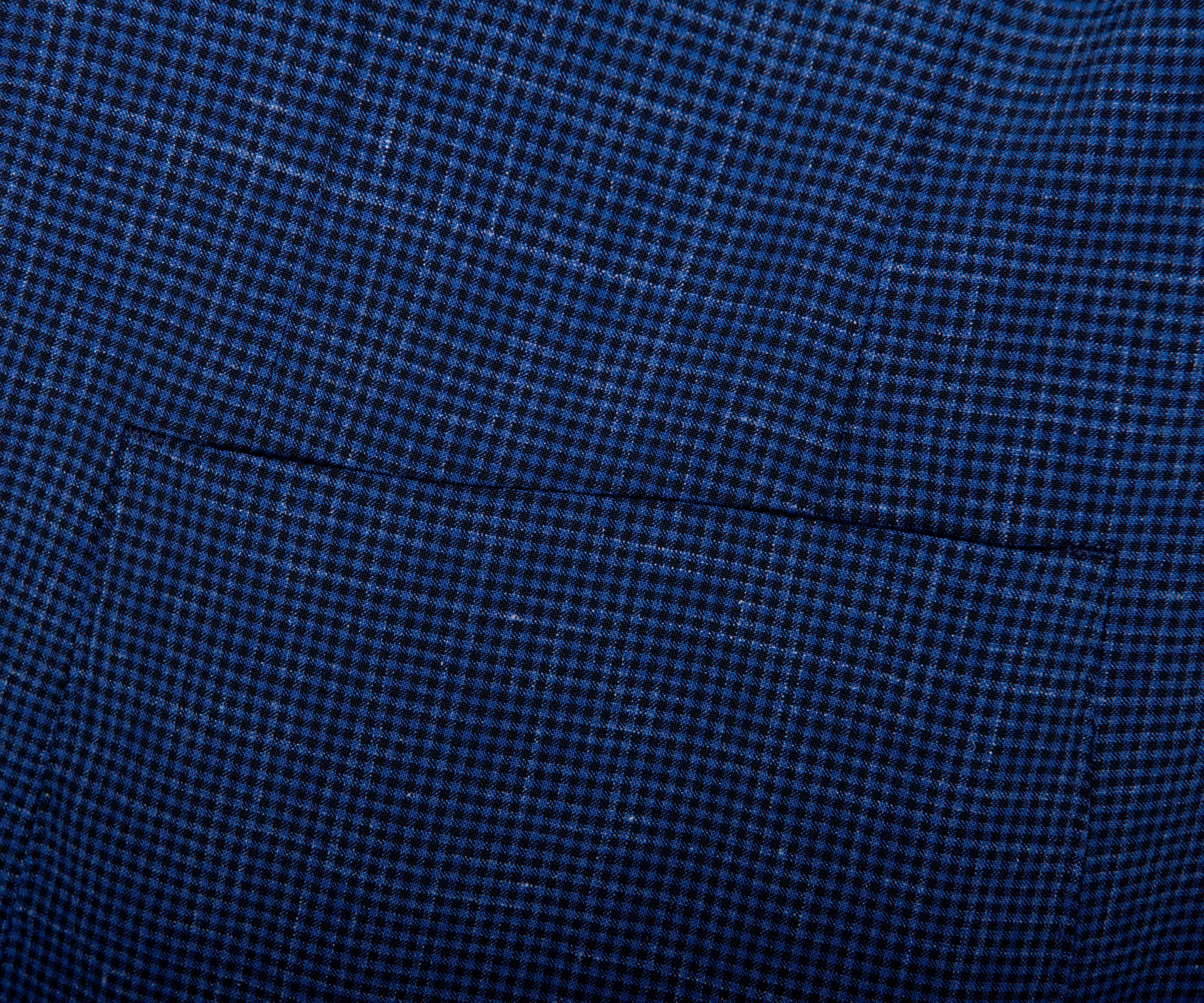 HUGO BOSS C-Hanry Italian Fabric Slim Fit Check Suit Navy - Image 5