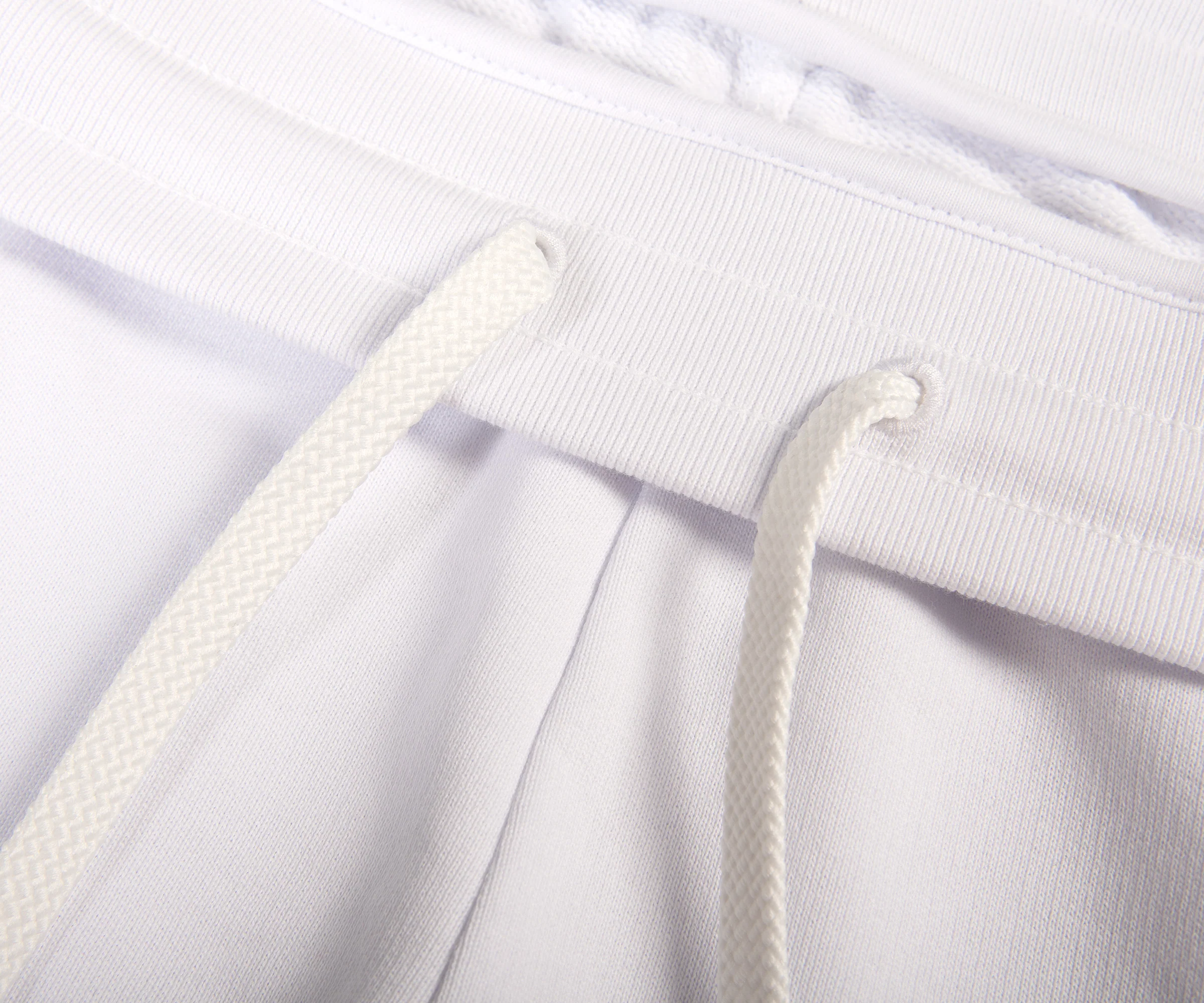 Moncler Embroided Side Logo Joggers White - Image 3
