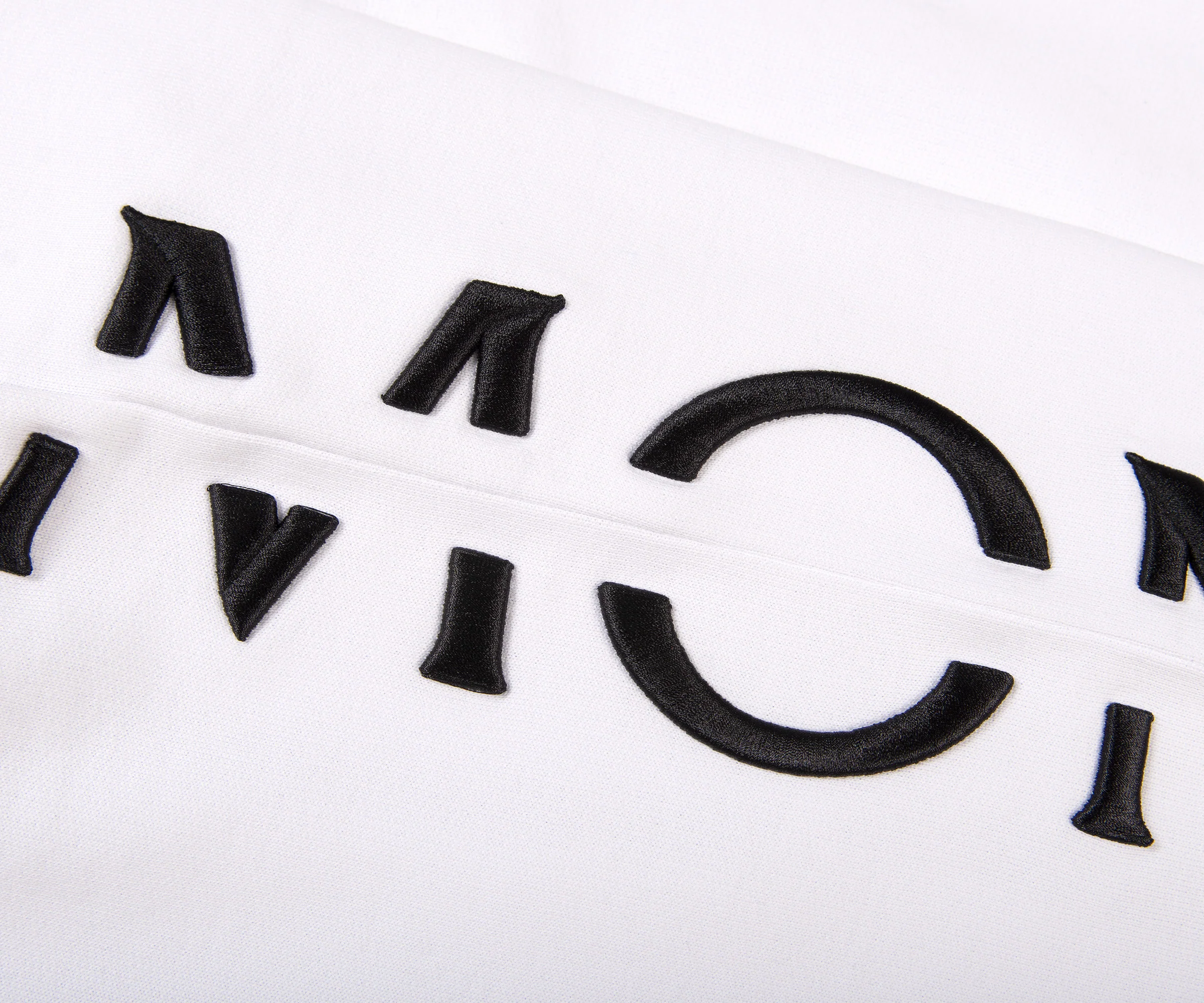 Moncler Embroided Side Logo Joggers White - Image 4
