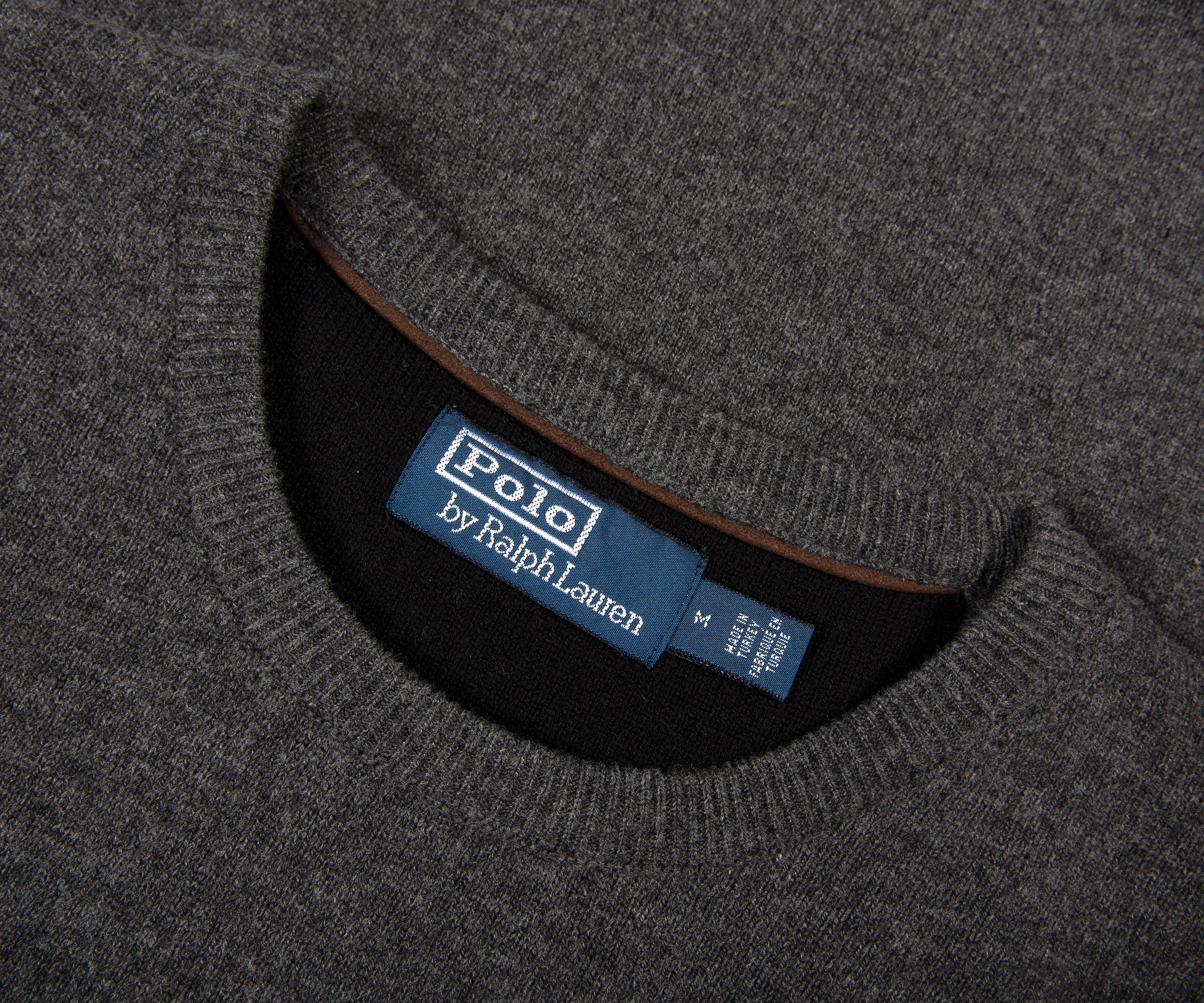 Ralph Lauren Classic Logo Crewneck Knit Dark Charcoal Heather - Image 2