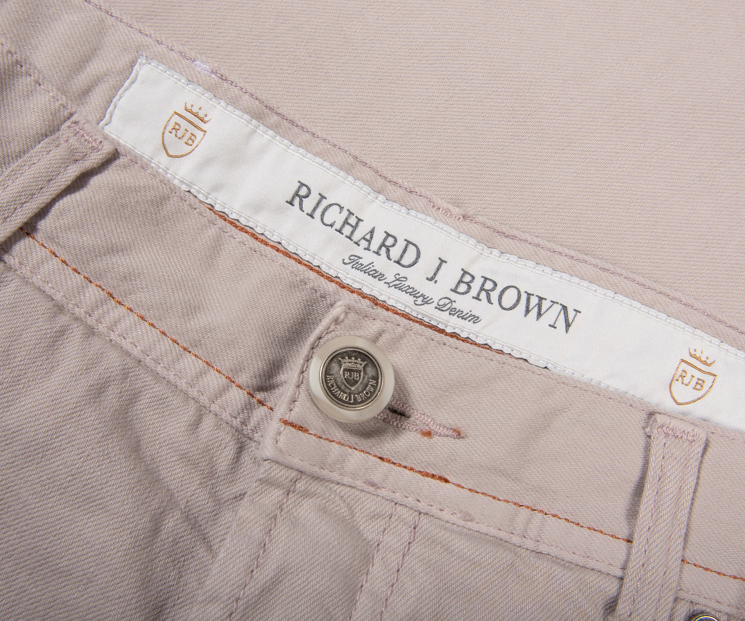 Richard J. Brown Tokyo Icon Daily Comfort Jeans Light Mauve - Image 2