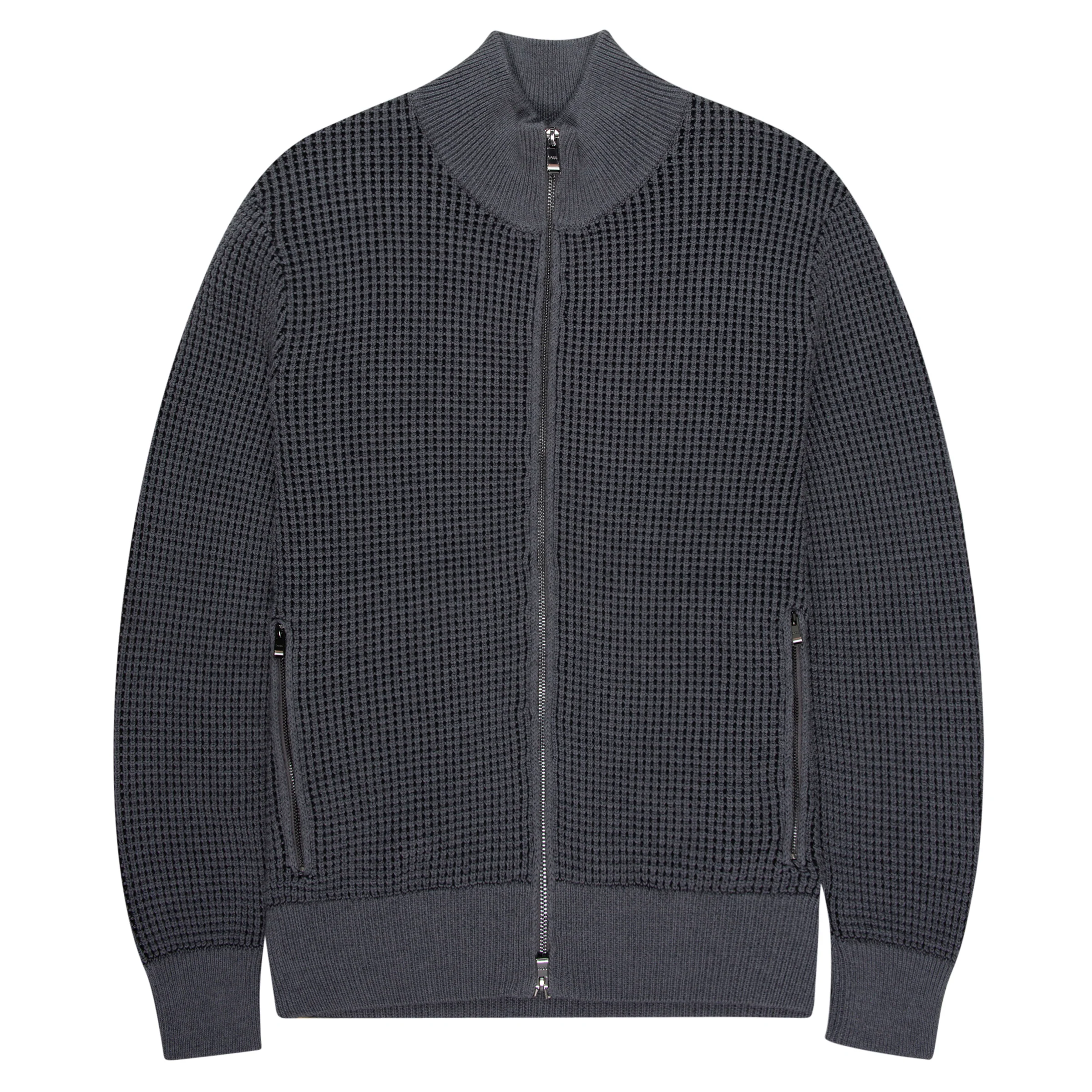 HUGO BOSS Mabeo Full Zip Cardigan Medium Grey