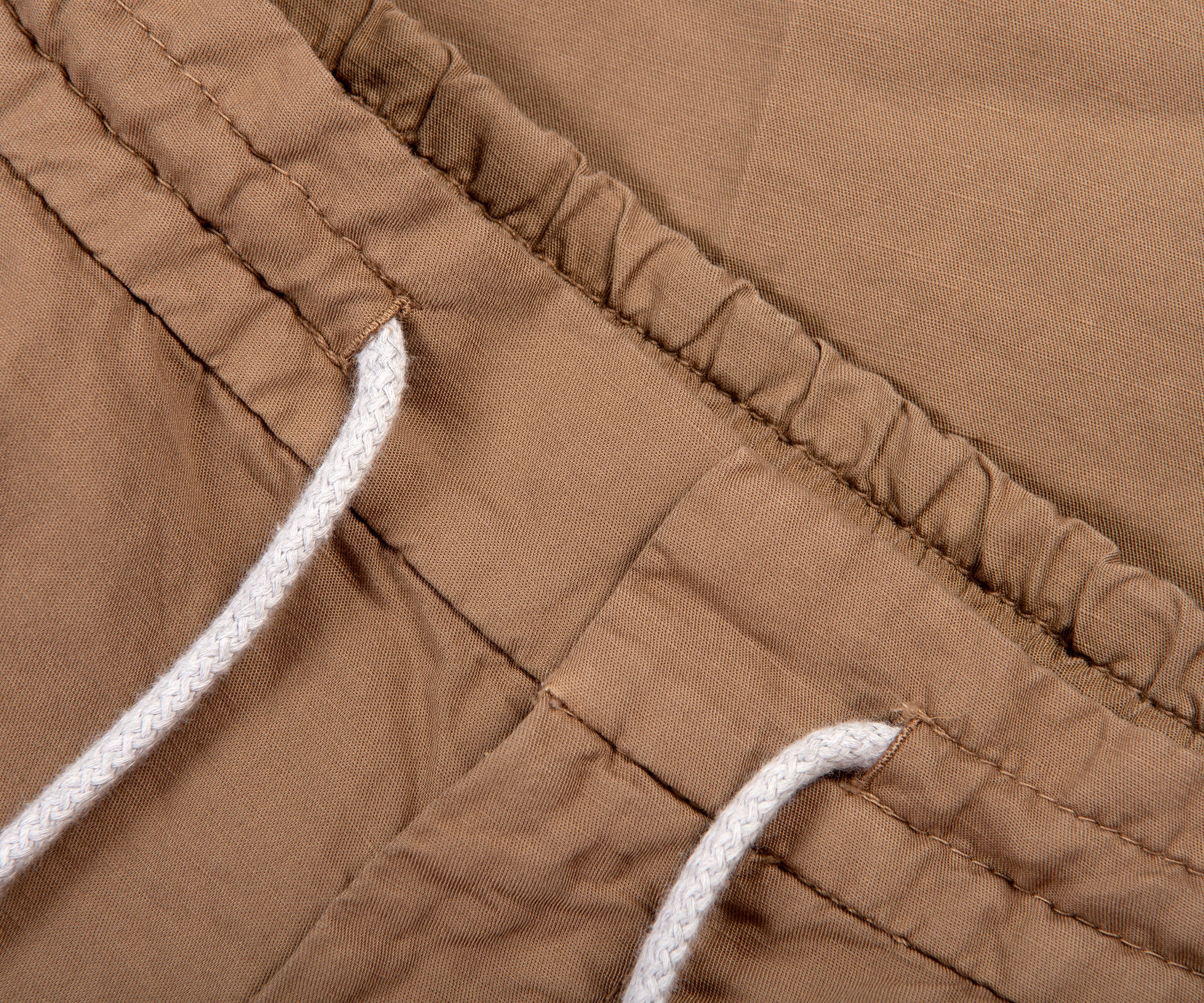 Brunello Cucinelli Drawstring cotton trousers Beige - Image 2