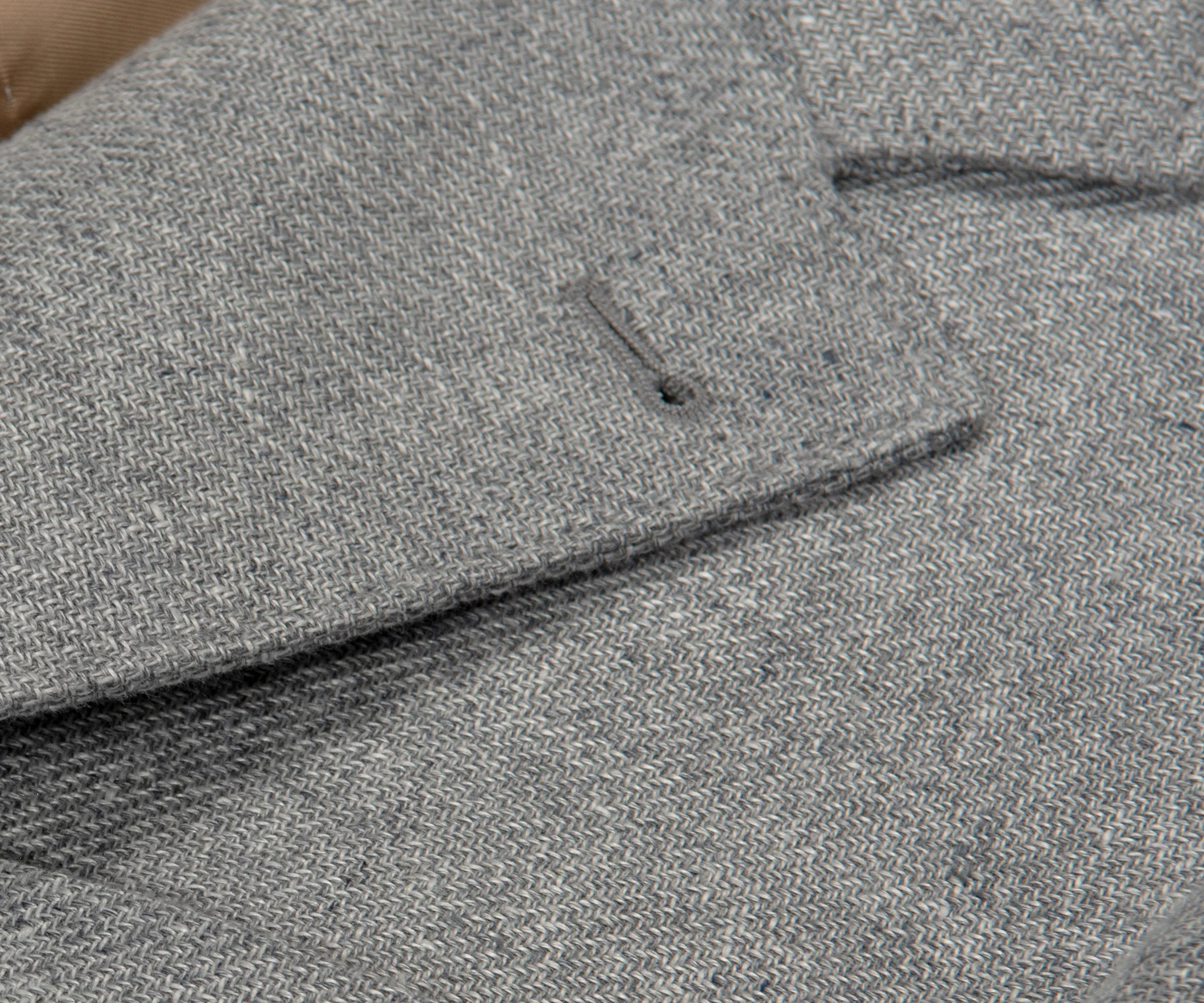 BRUNELLO CUCINELLI Textured Linen SB Blazer Grey - Image 2
