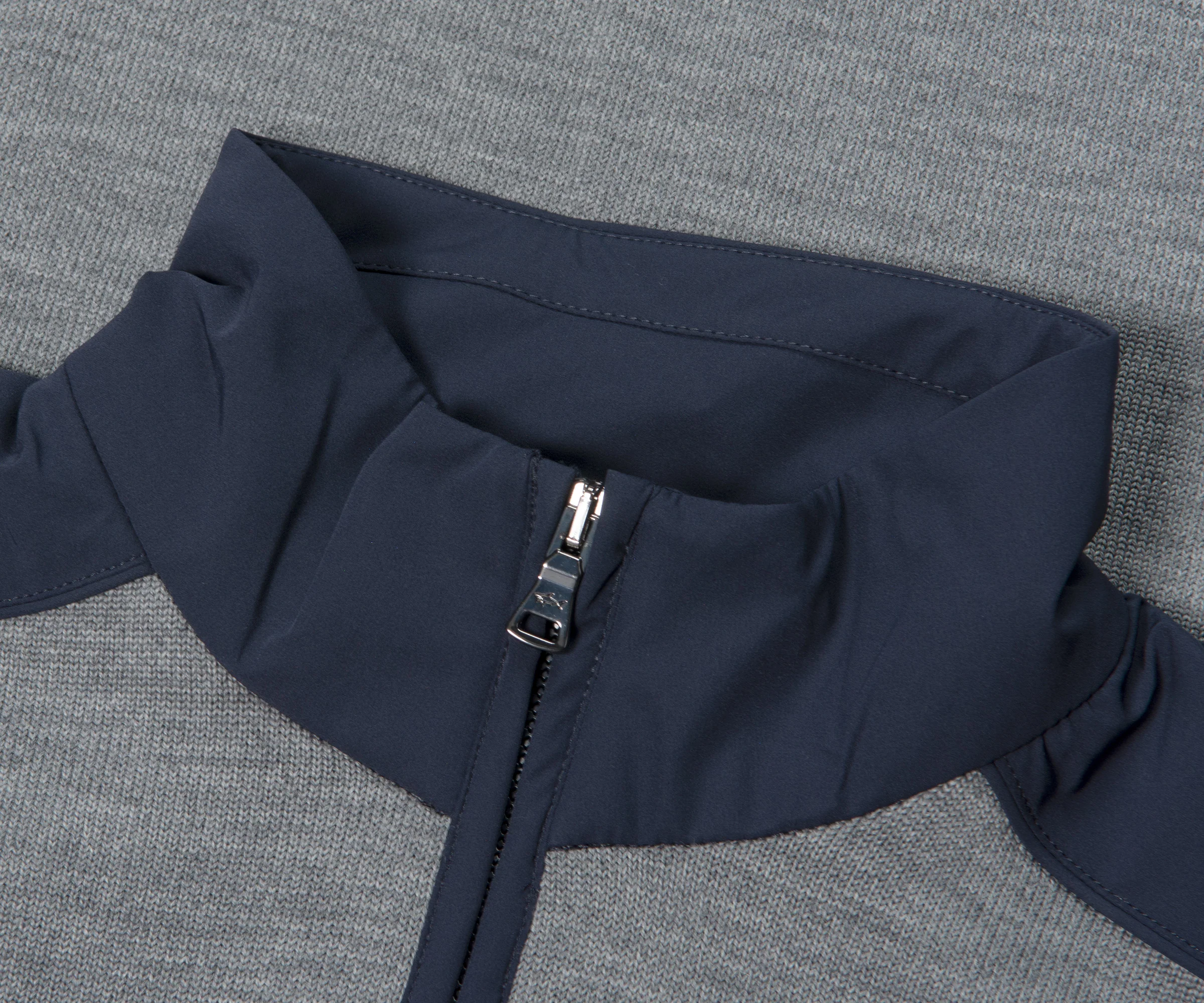 Paul & Shark Wool 1/4 Zip Knit Grey - Image 2
