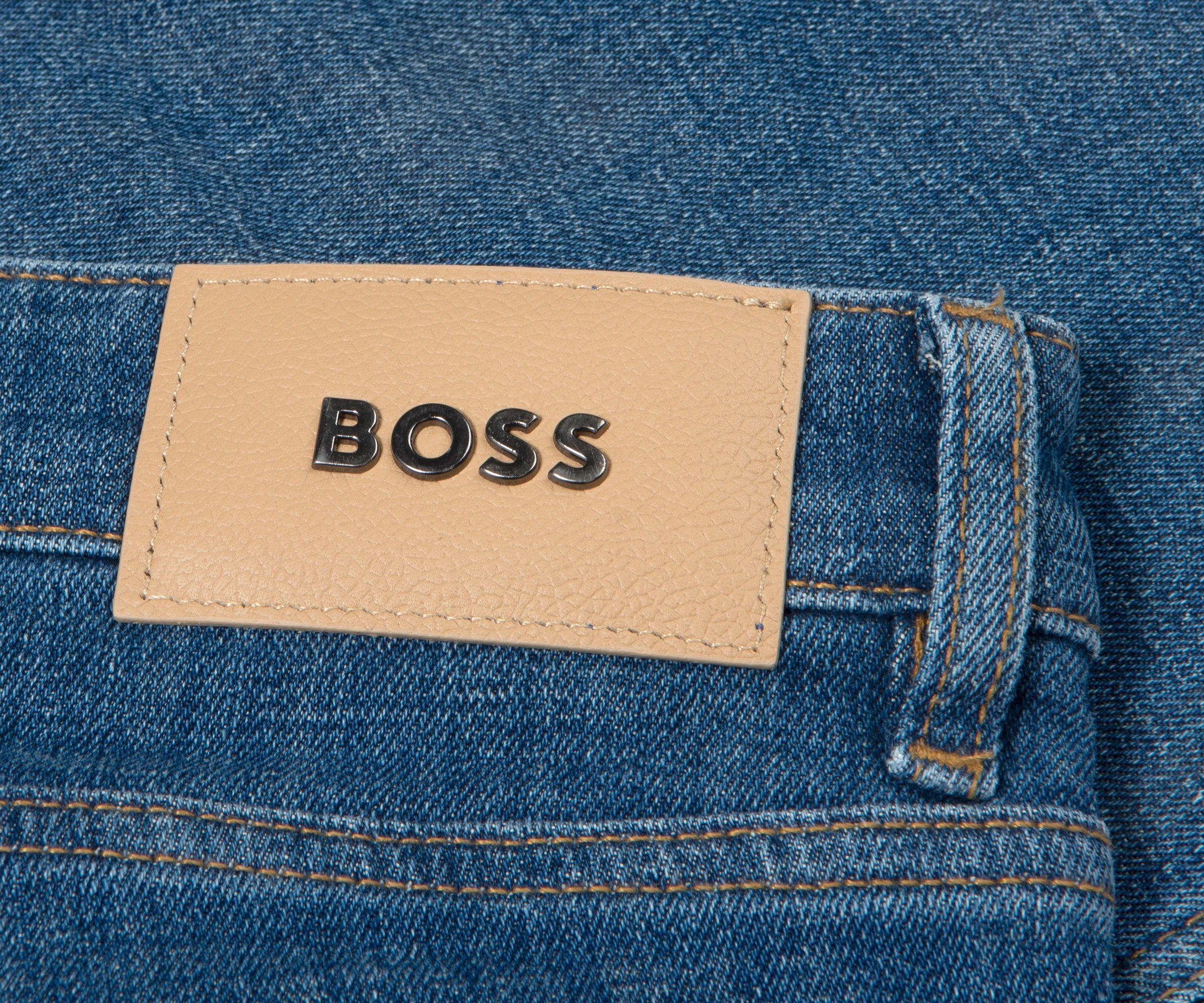 BOSS Maine Soft cotton Regular Jeans Light Blue - Image 3