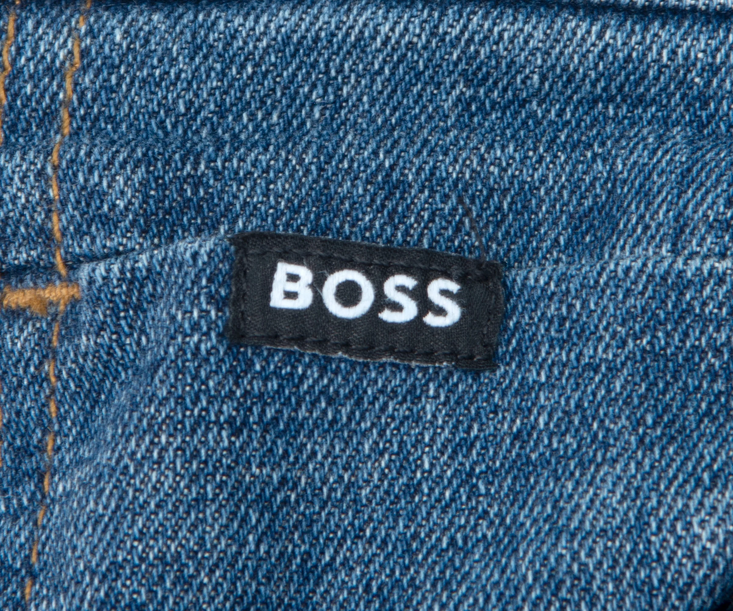 BOSS Maine Soft cotton Regular Jeans Light Blue - Image 4