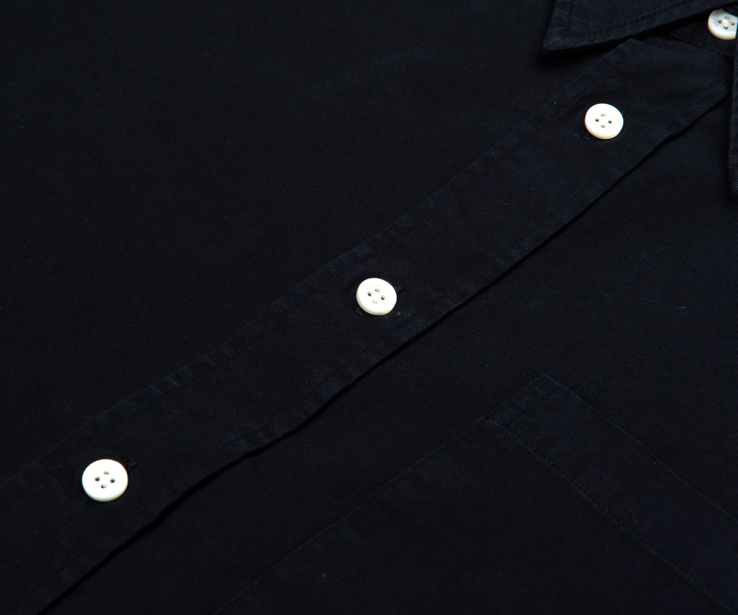 Norse Projects Algot Twill LS Shirt Navy - Image 3