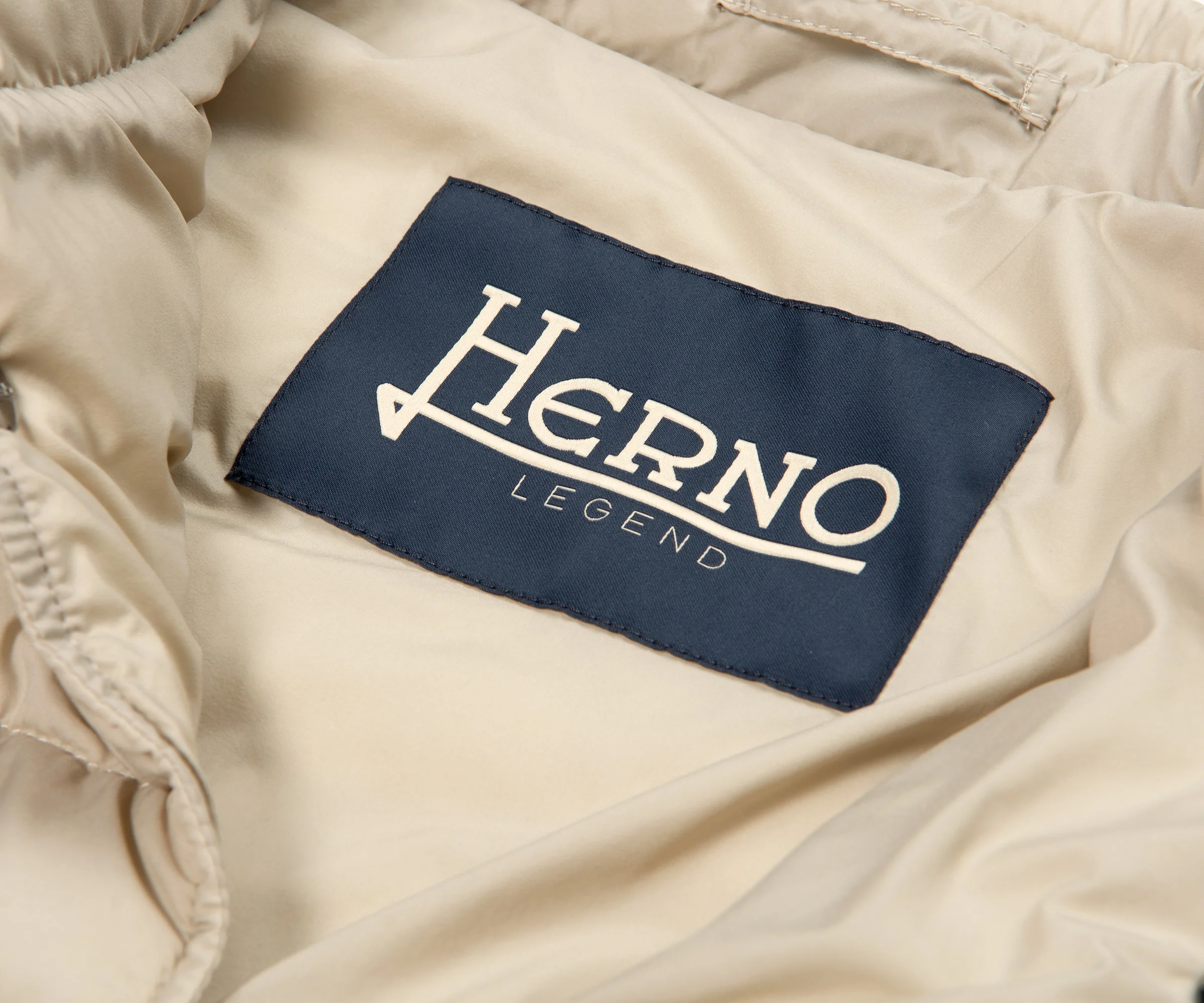 Herno Padded Chest Pocket jacket Cream - Image 3