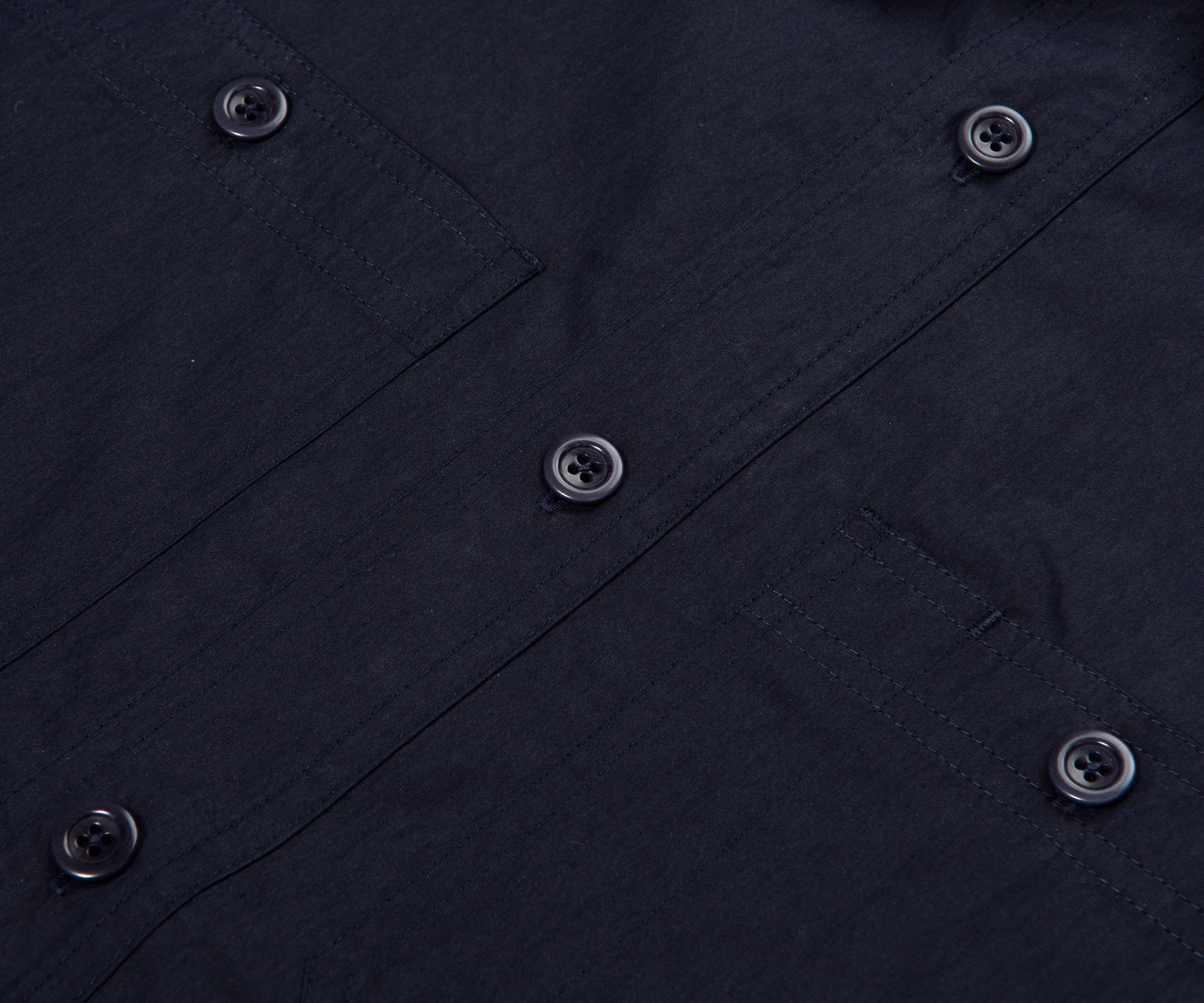 Norse Projects Ivan Tech Poplin SS Shirt Dark Navy - Image 3