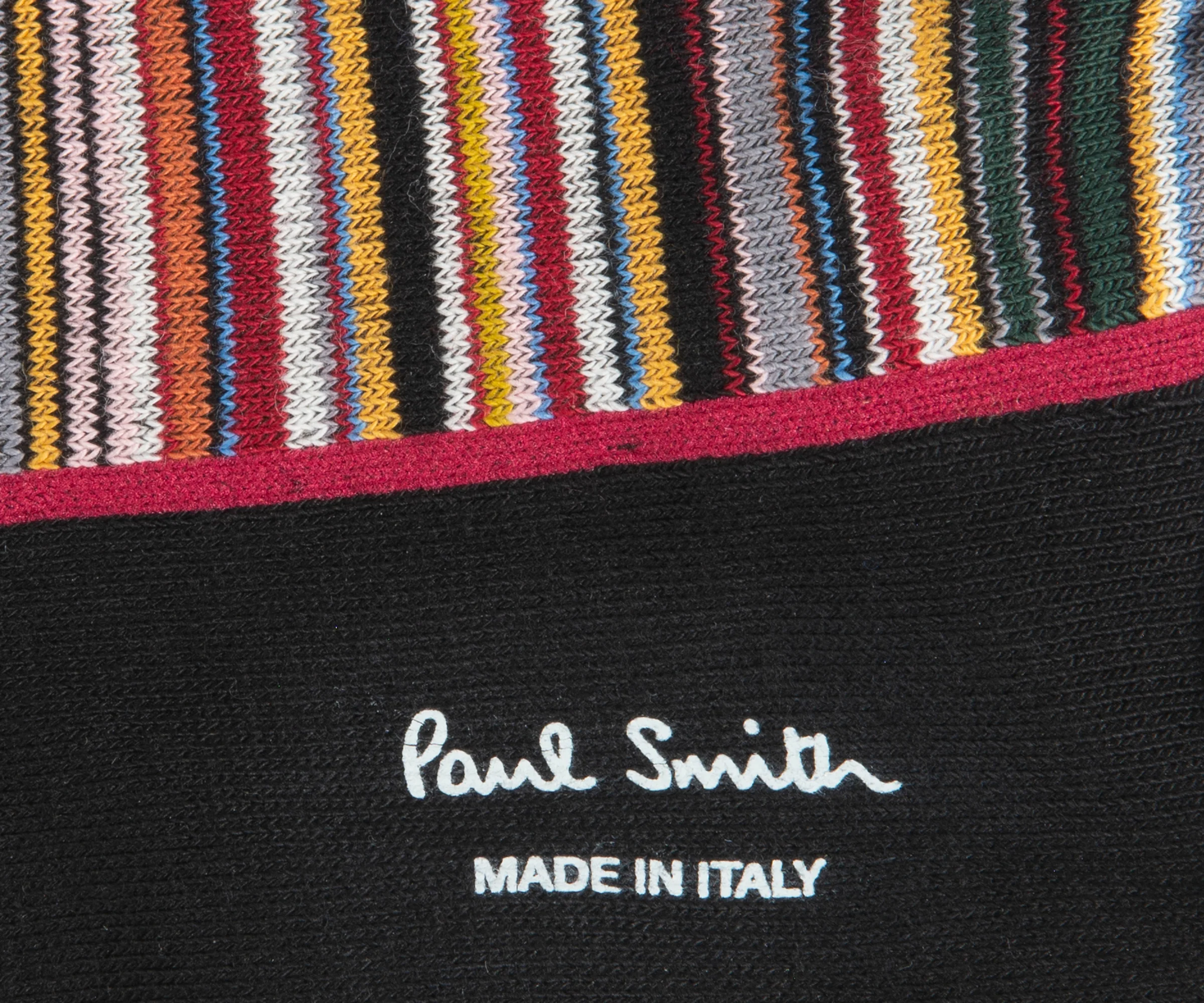 Paul Smith Panel Signature Stripe Socks Black - Image 2