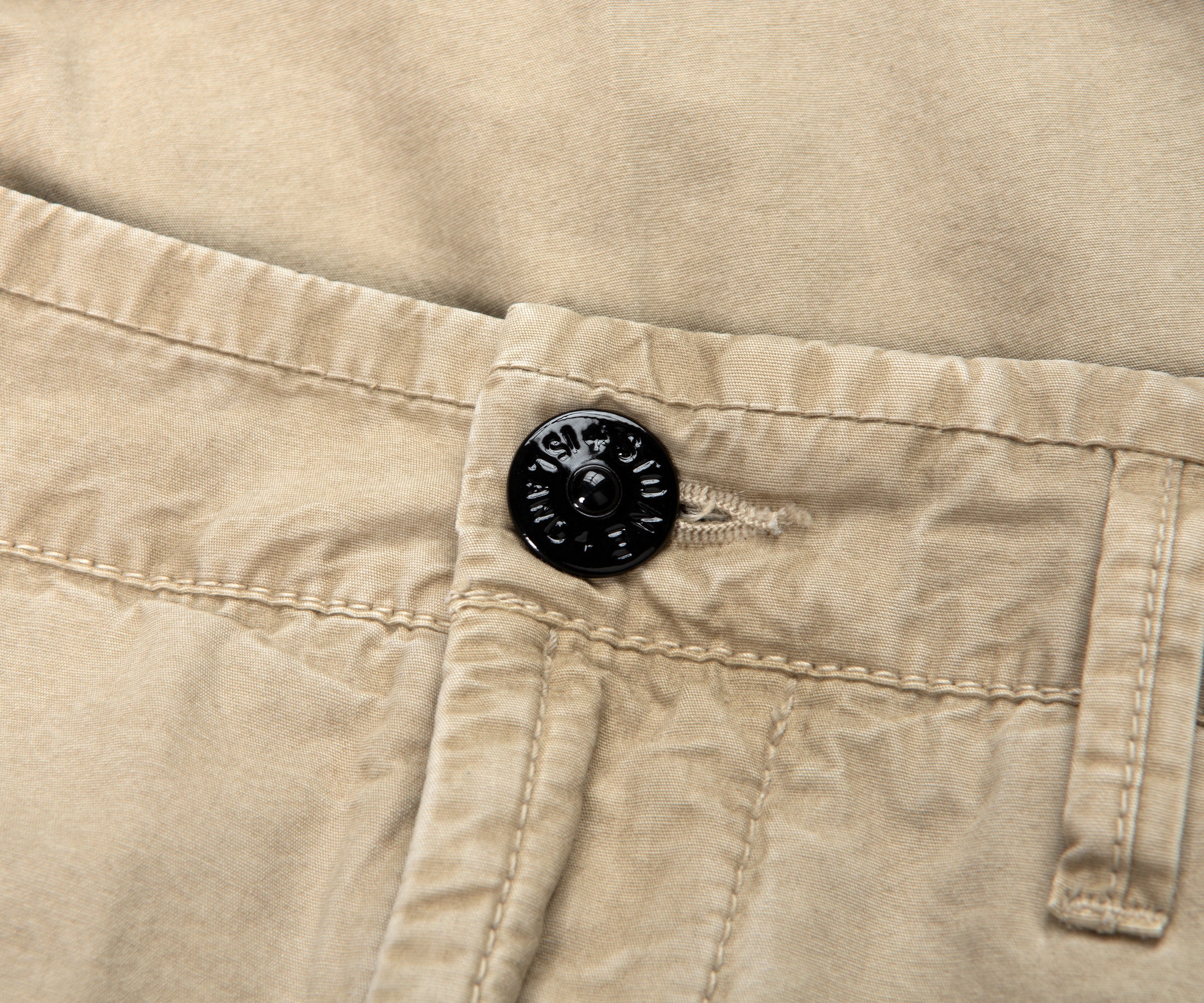 Stone Island Garment Dyed Cargo Shorts Dark Sand - Image 3