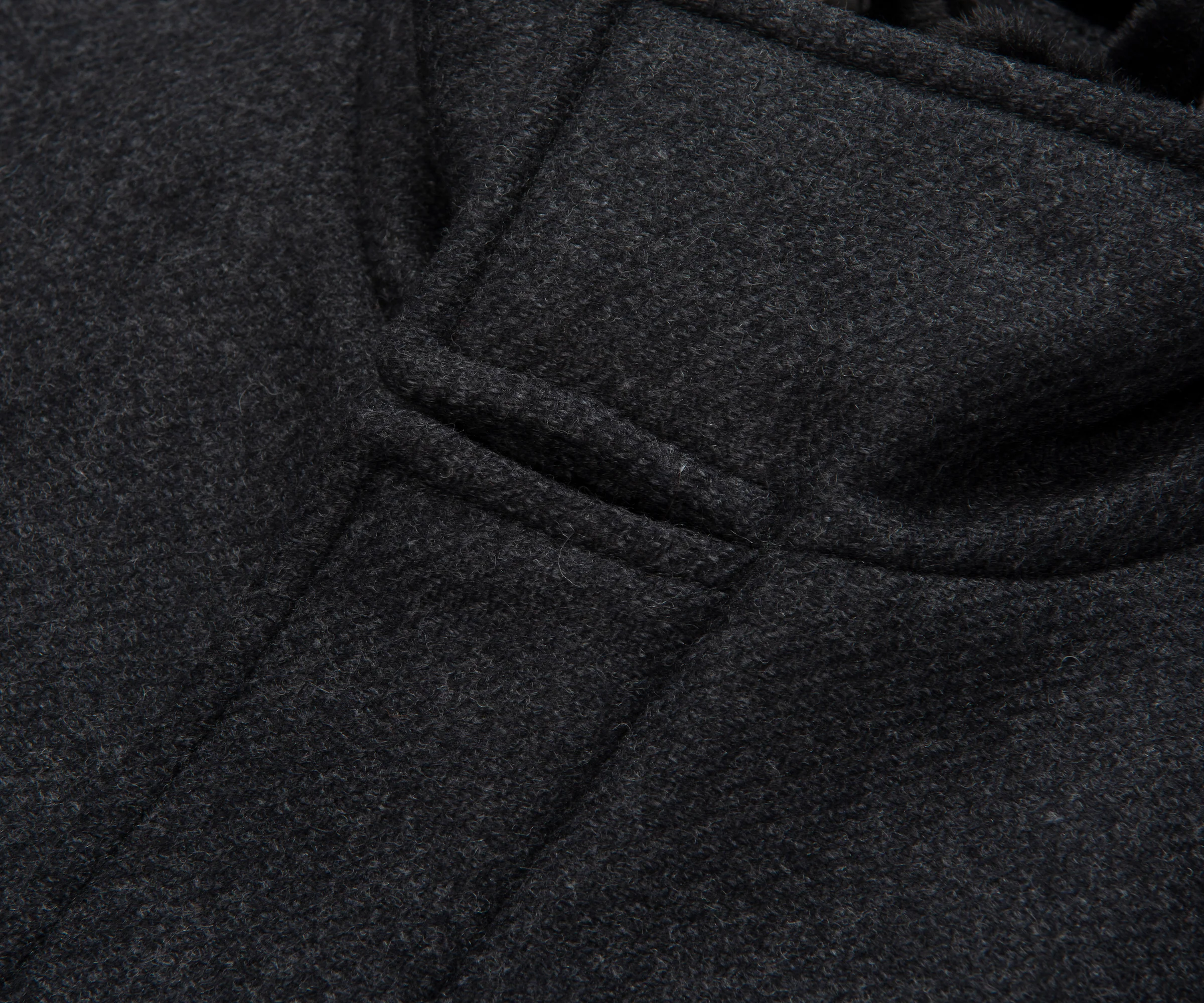 Herno Grey Fur Collard Woolen Overcoat - Image 3