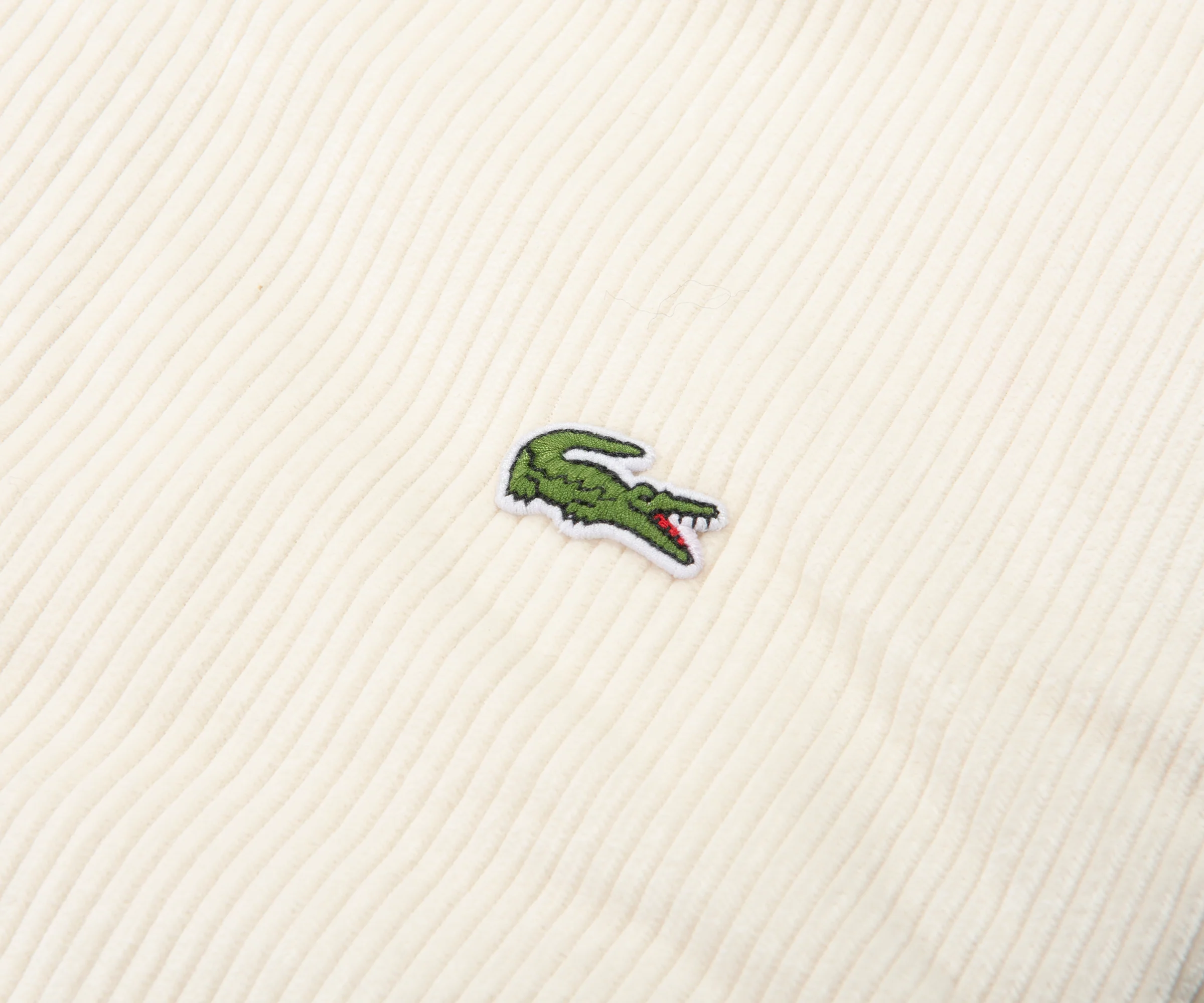 Lacoste Cream Cord Overshirt - Image 5
