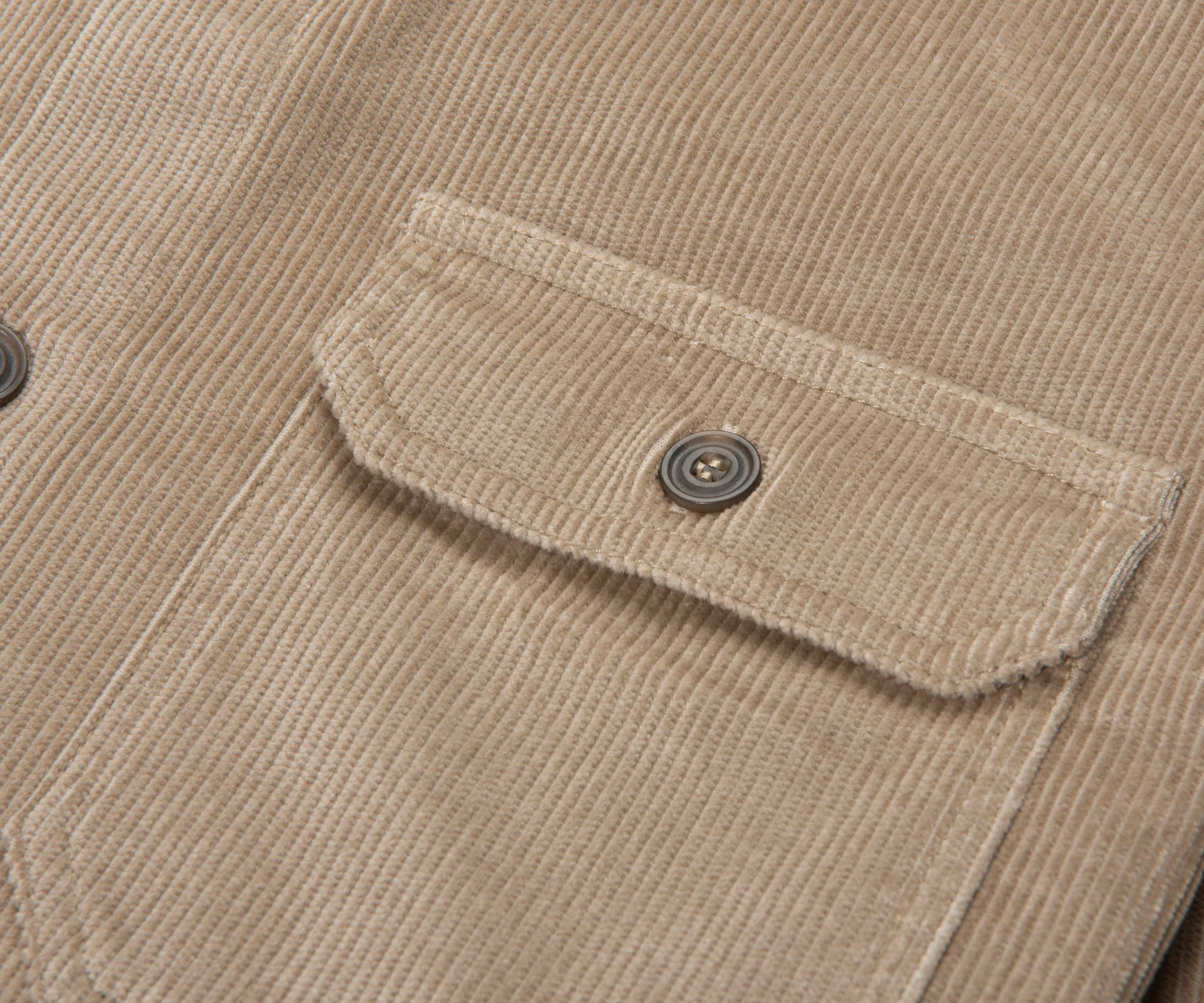 Paul & Shark Sand Thin Cord Overshirt - Image 4