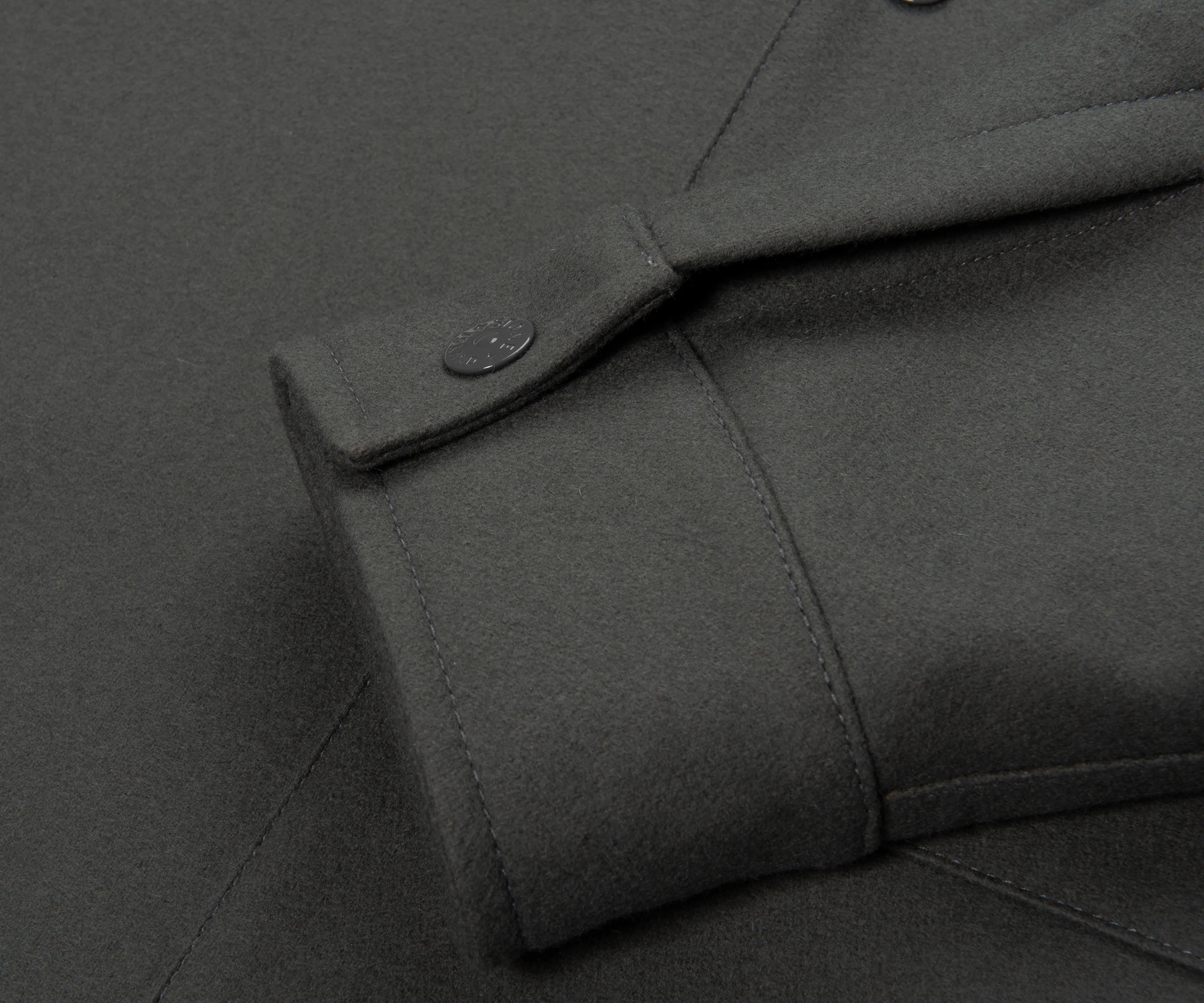 Stone Island Ghost Grey Fleece Overshirt - Image 6