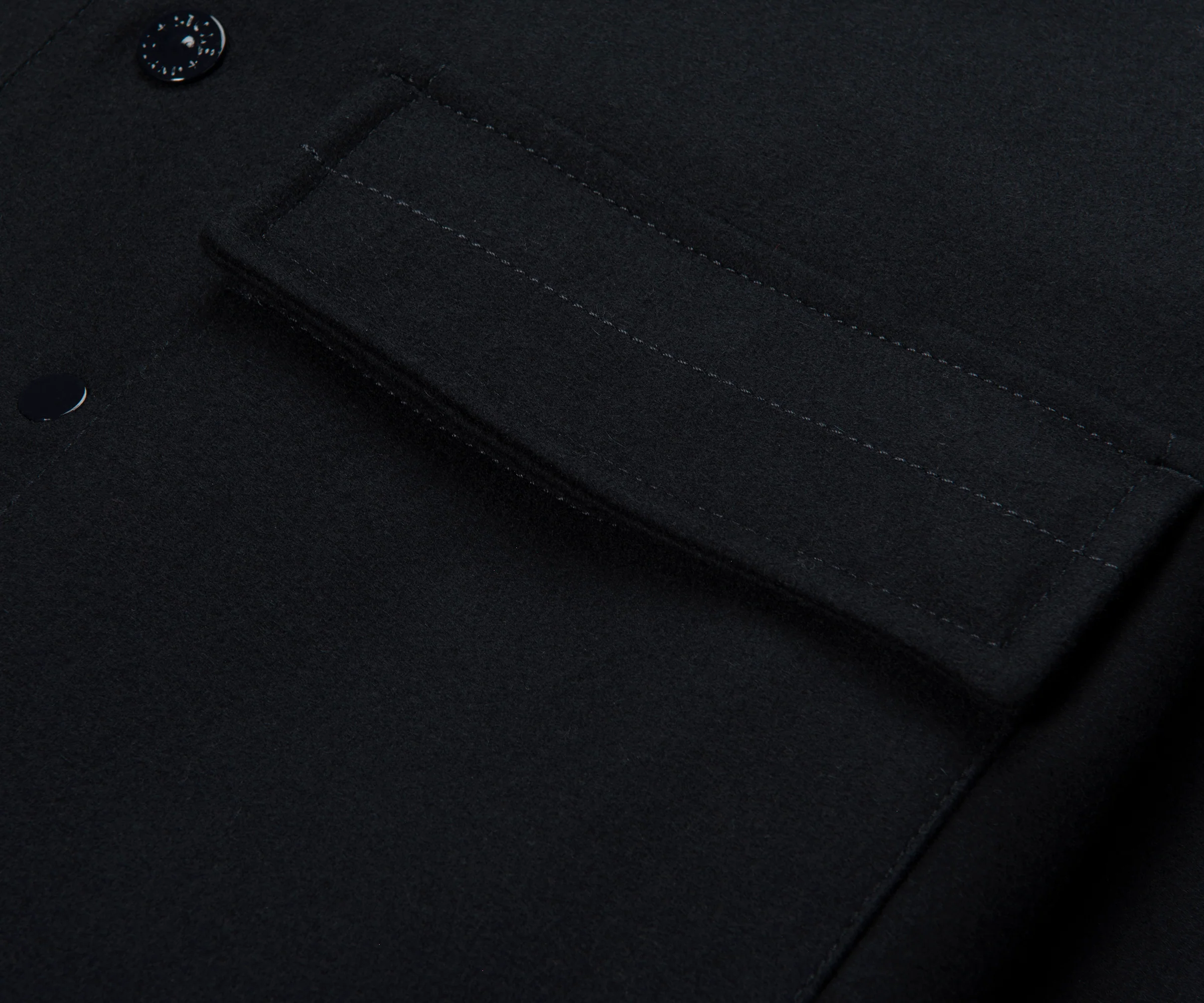 Stone Island Ghost Navy Fleece Overshirt - Image 5