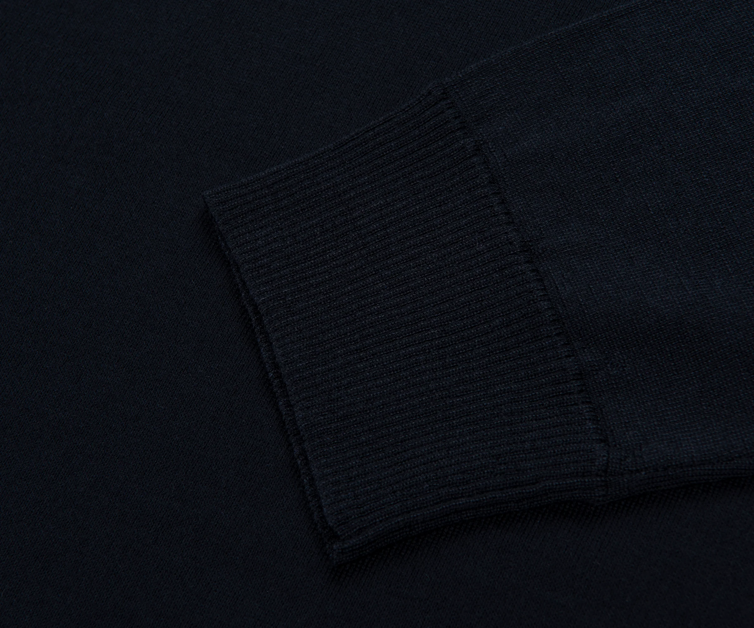 Stone Island Ghost Navy Long Sleeve Knit Polo - Image 4