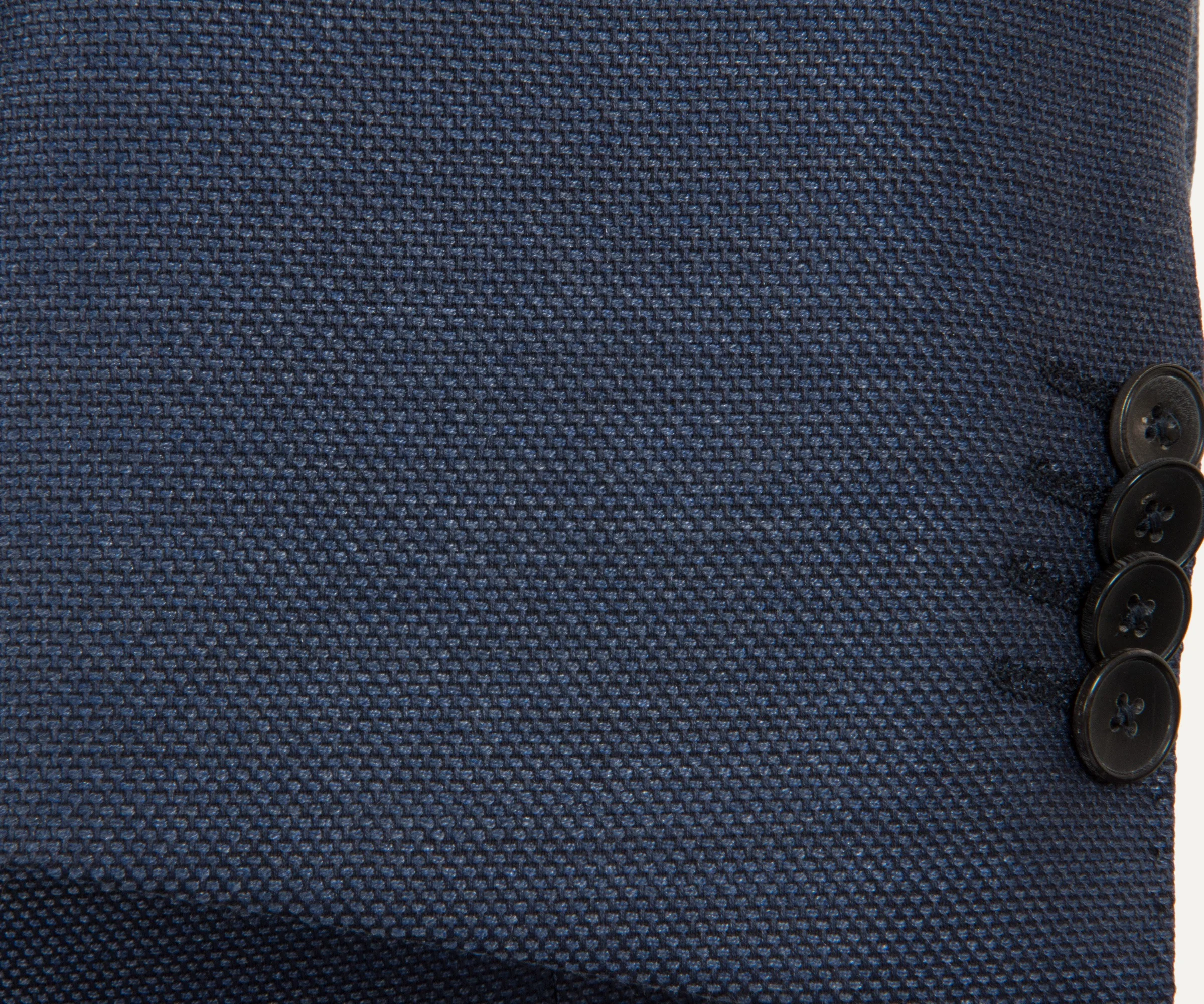 Hugo Boss Hutsons1 Wool & Silk Fleck Sports Jacket Mid Blue - Image 5