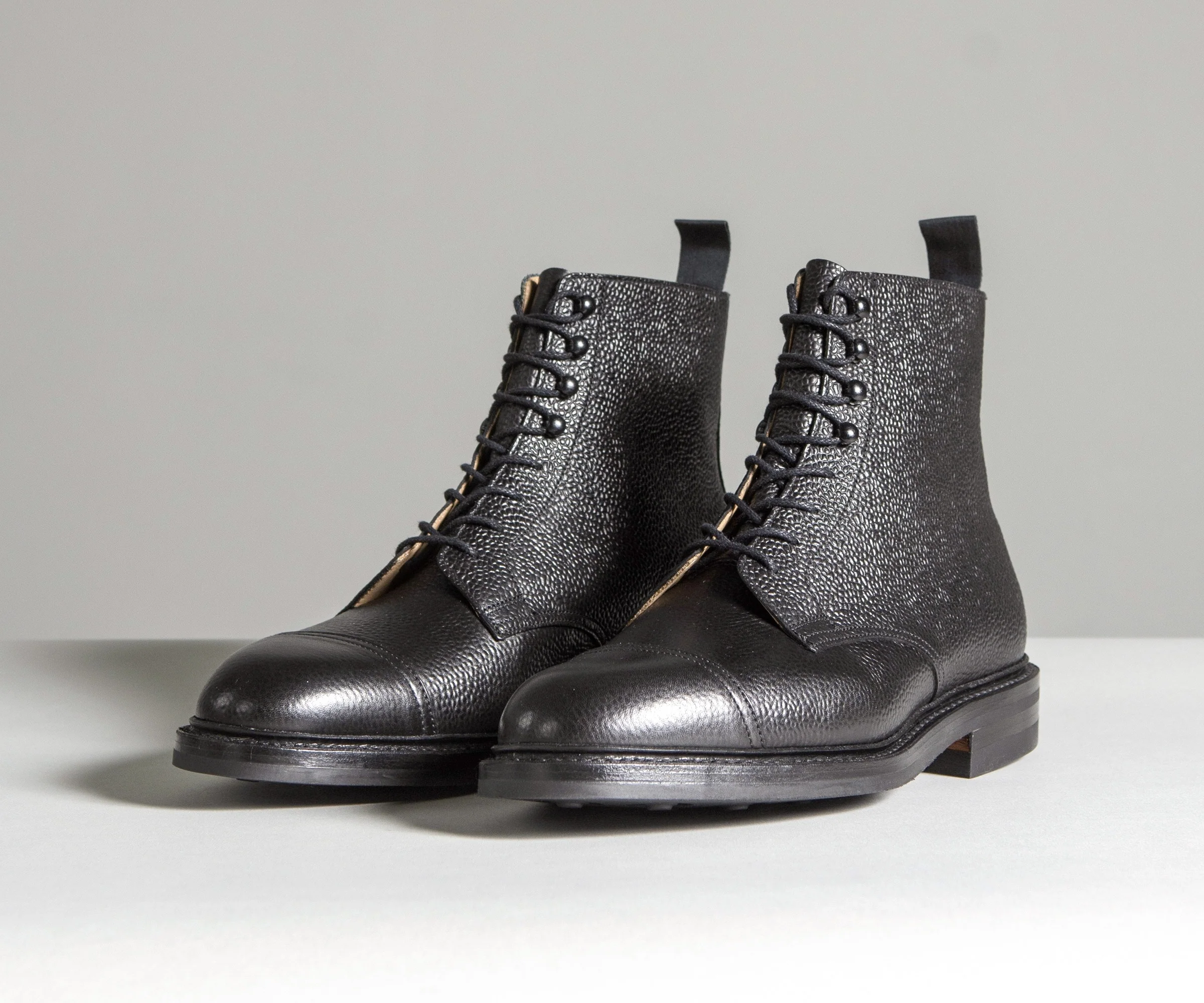 Crockett & Jones 'Coniston' Scotch Country Grain Boots Black - Image 9
