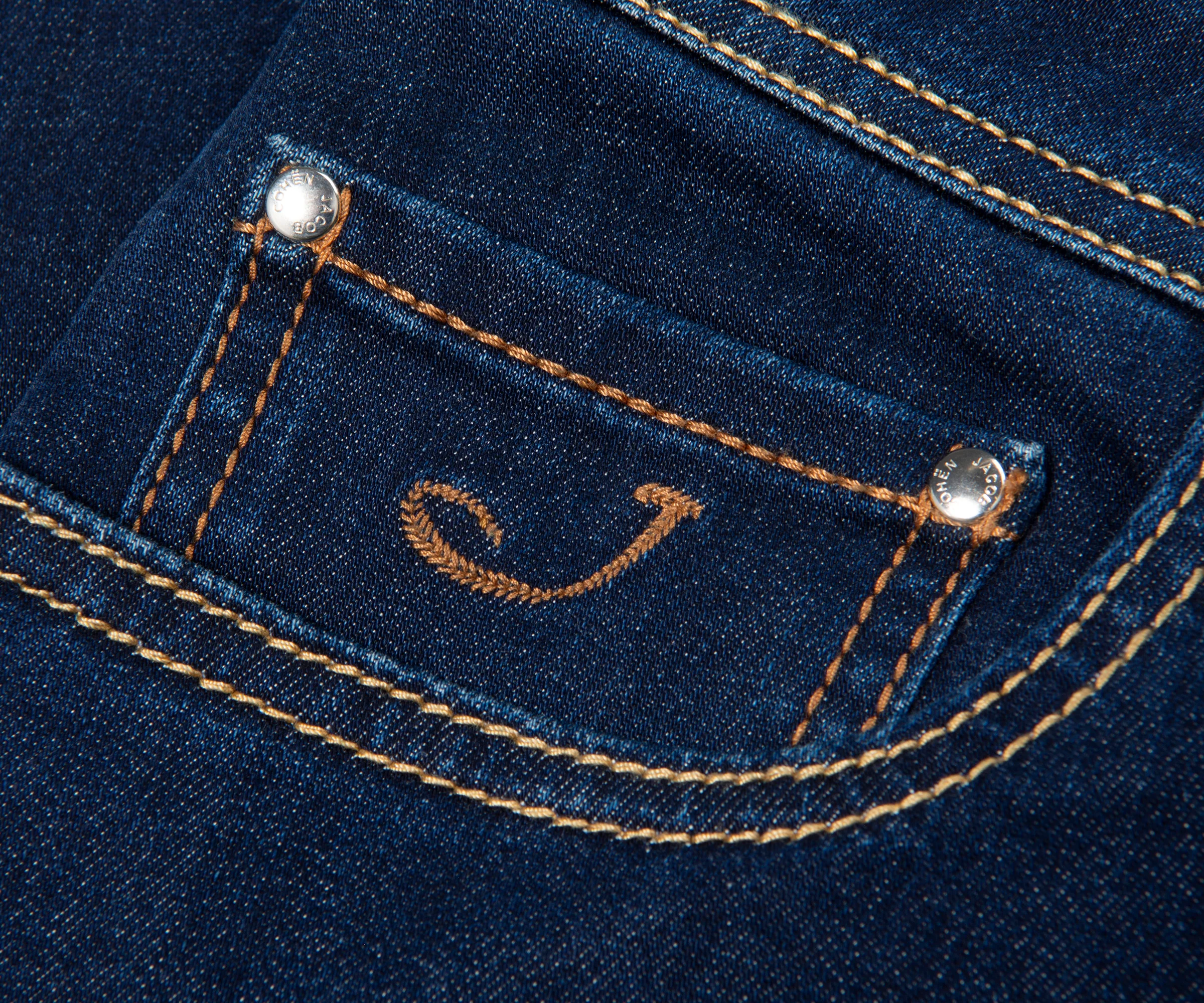 Jacob Cohën Bard Slim Fit Jeans in Dark Blue - Image 3