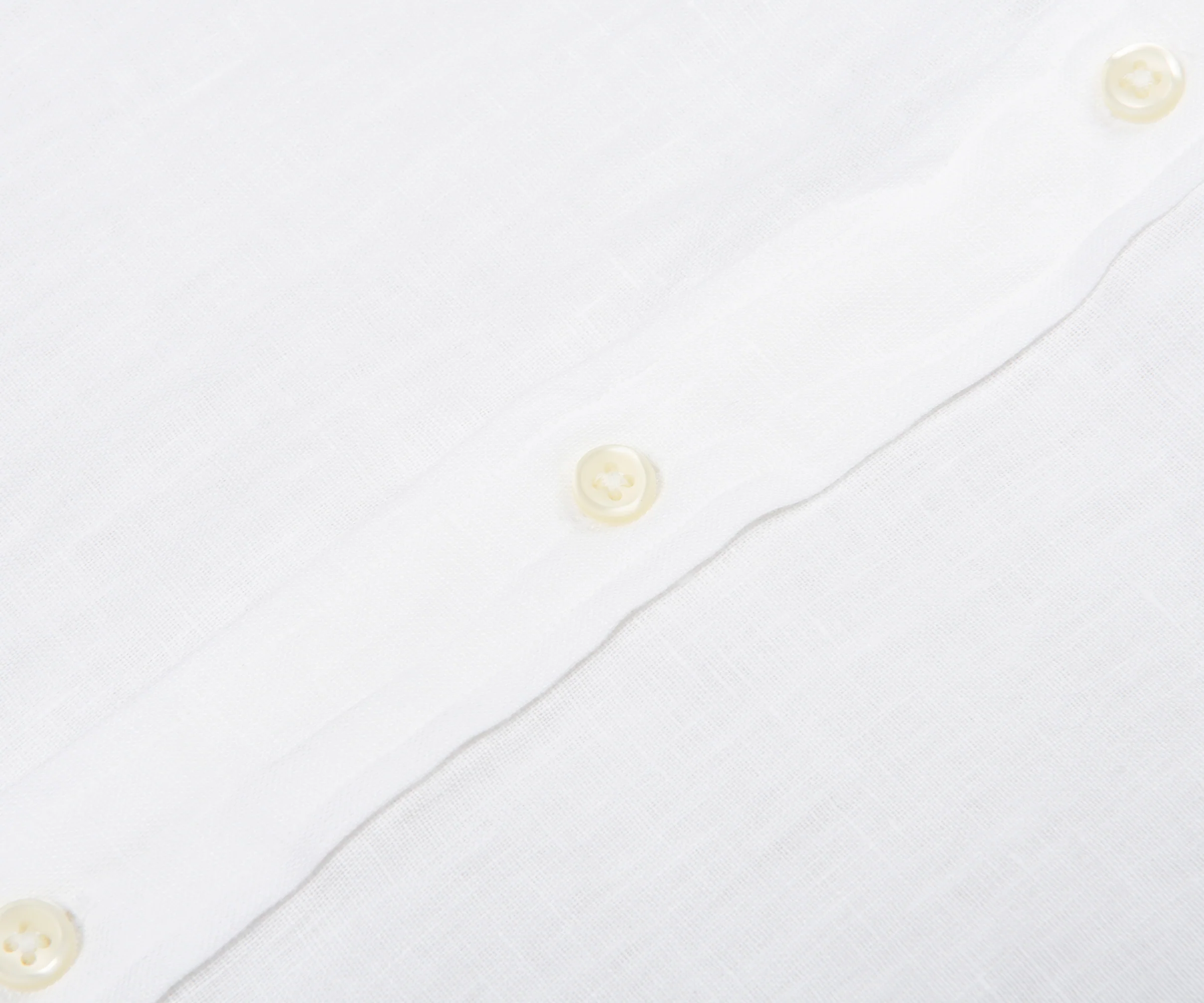 Ralph Lauren White Custom Fit Linen Shirt - Image 4