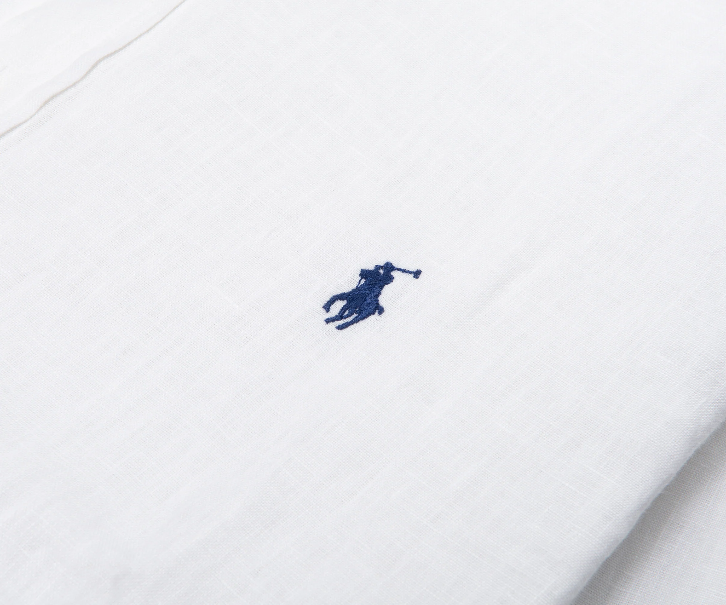 Ralph Lauren White Custom Fit Linen Shirt - Image 5