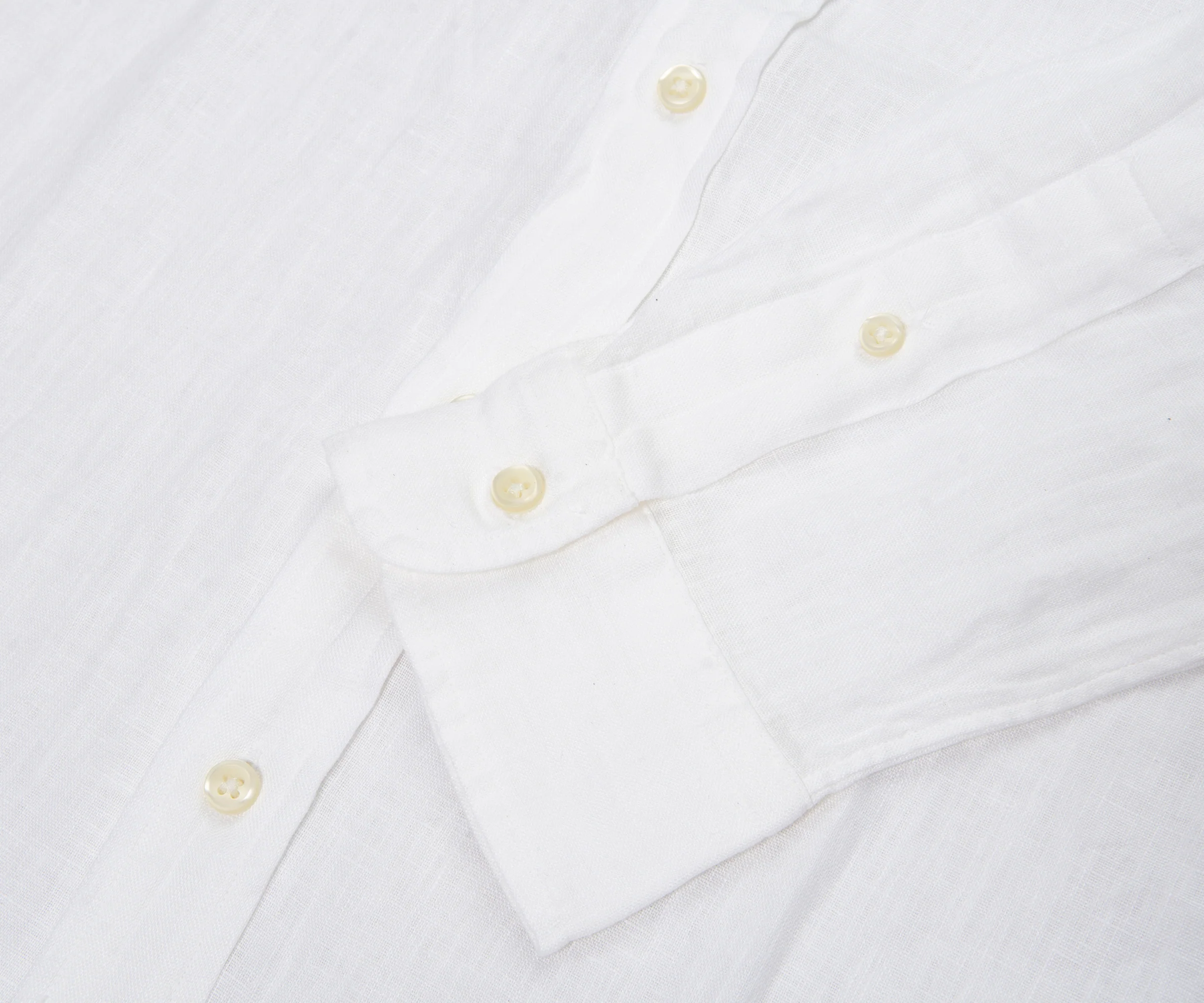 Ralph Lauren White Custom Fit Linen Shirt - Image 6