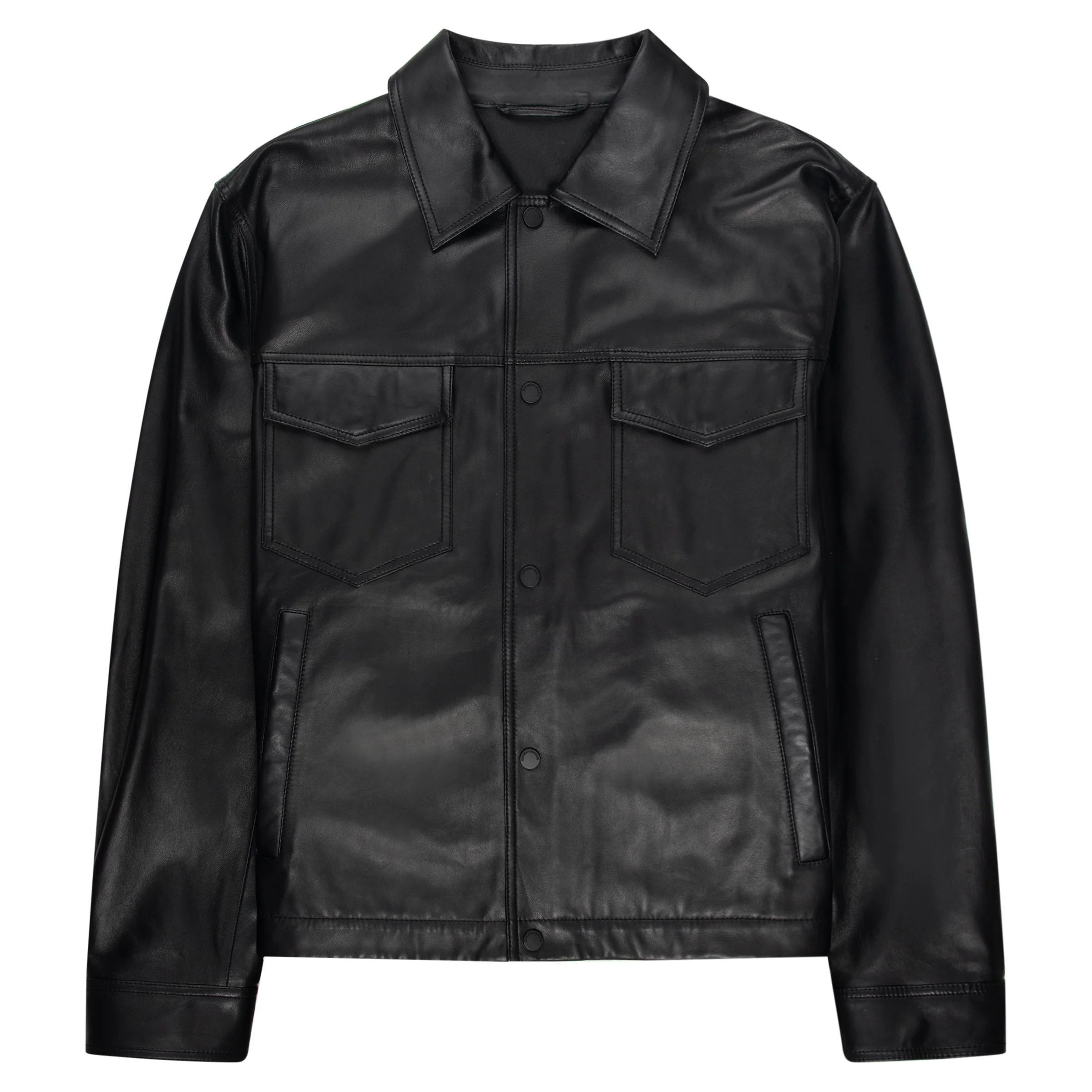 Armani Black Soft Leather 4 Pocket Jacket