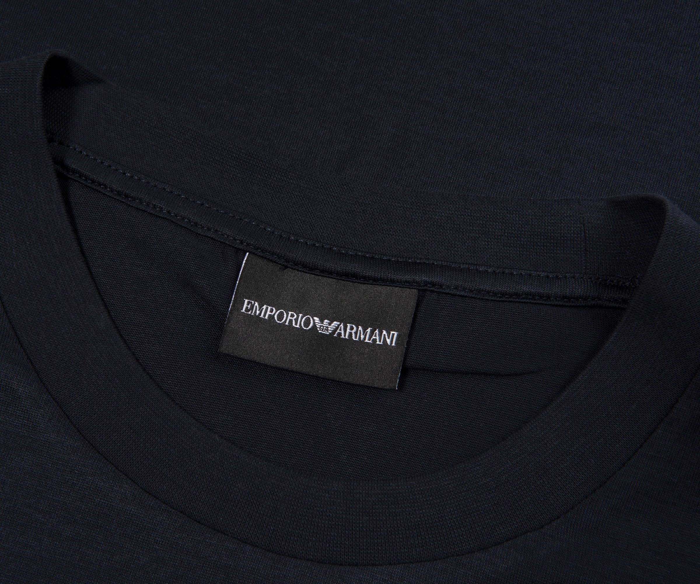 Armani Navy Travel Essentials T-Shirt - Image 2