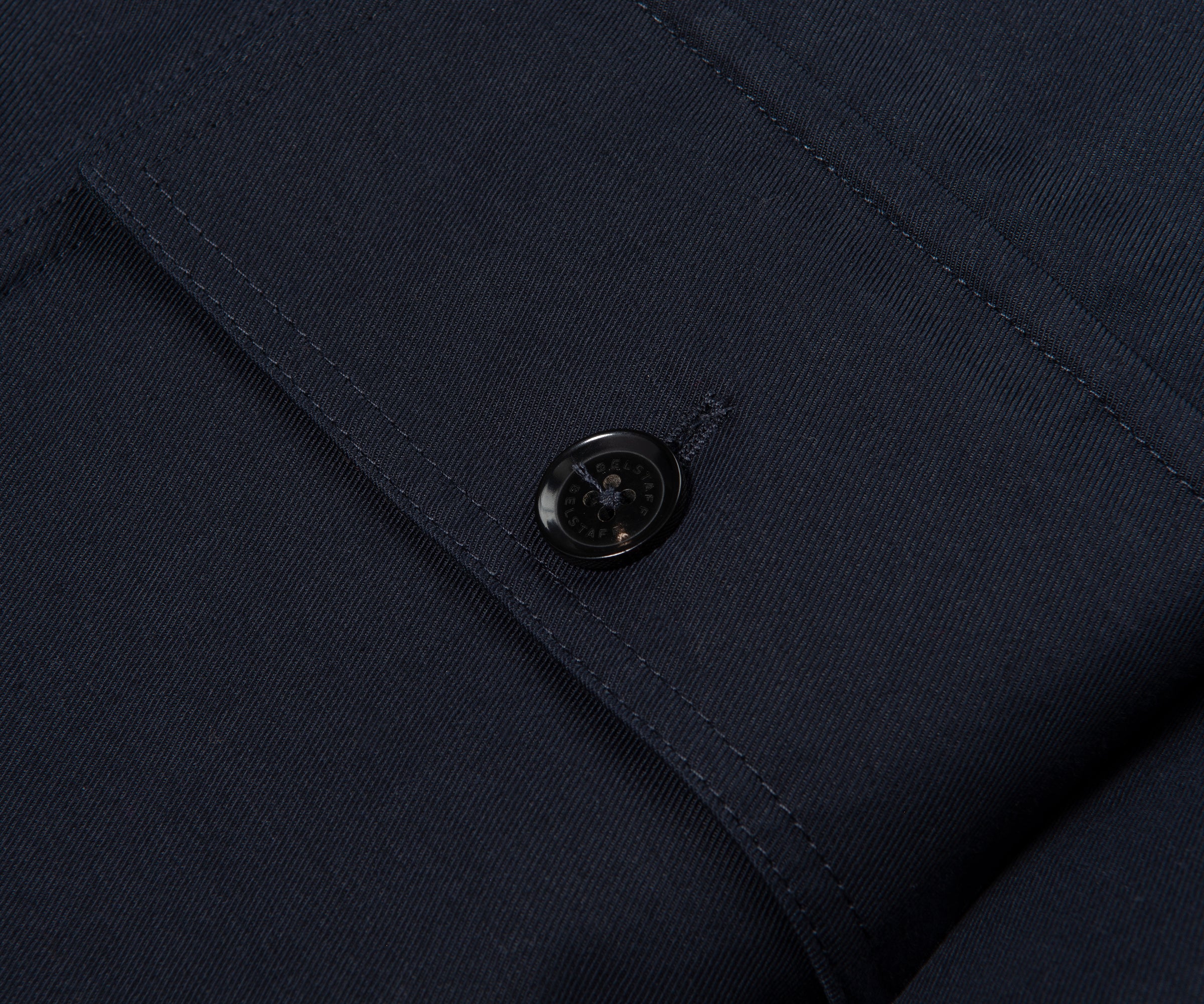 Belstaff Dark Ink Helston Linen Cotton Twill Tailored Jacket - Image 3