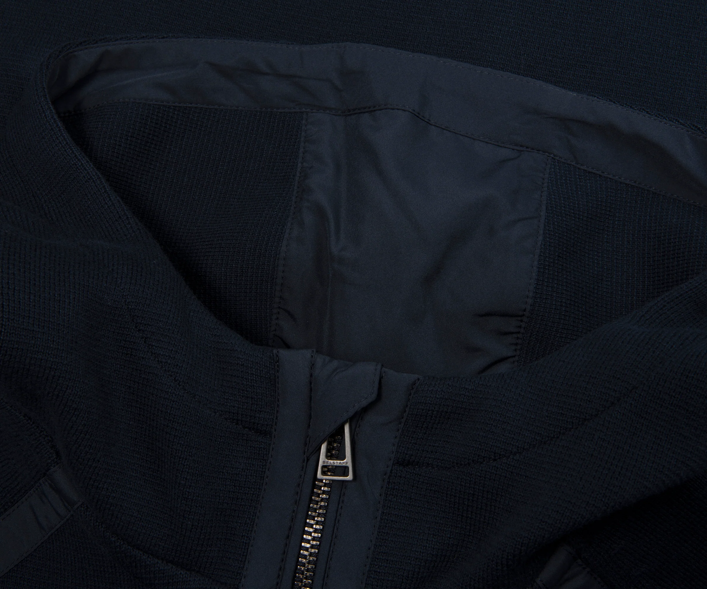 Belstaff Dark Ink View Textured Full Zip Hoodie - Image 2