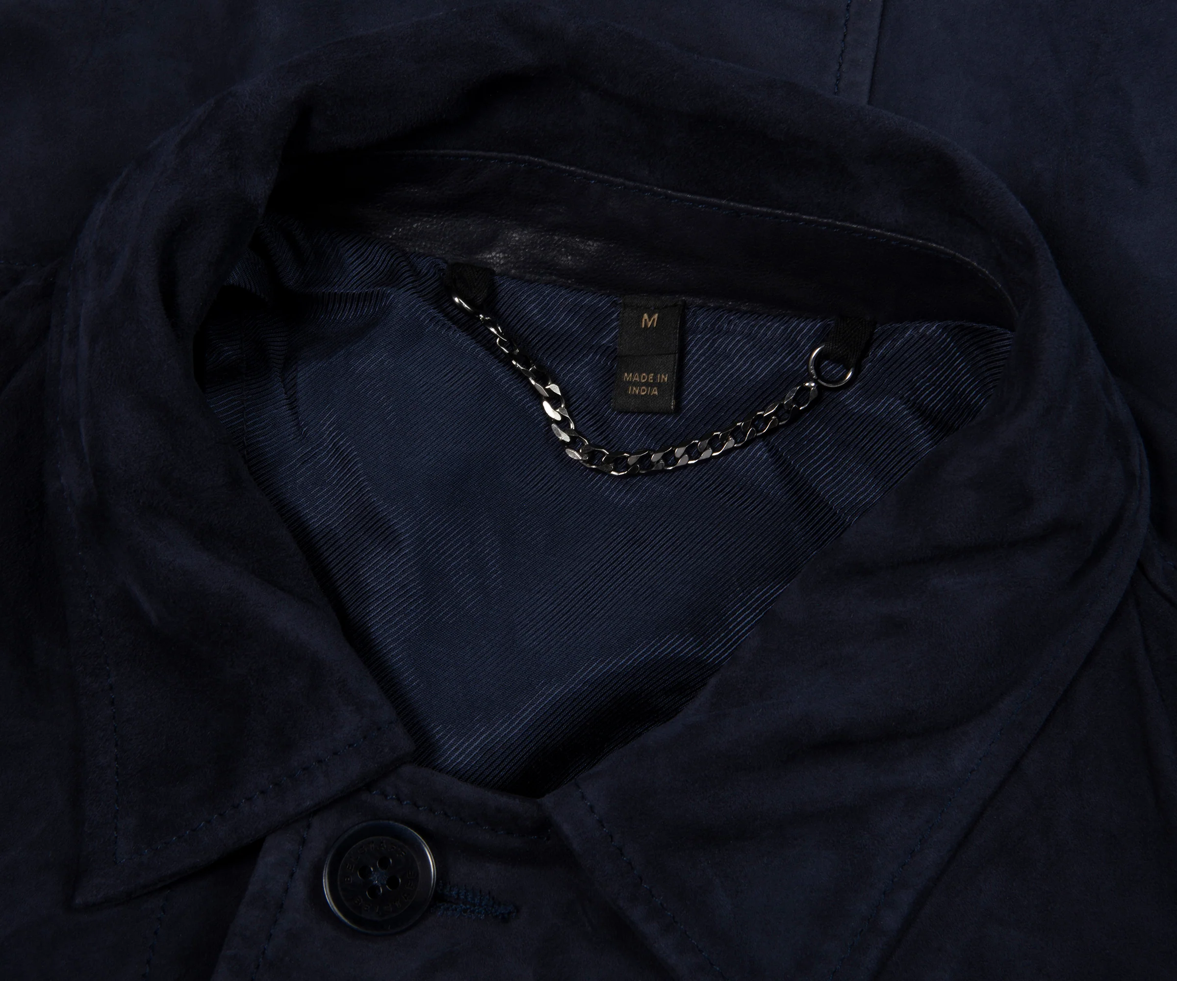 Belstaff Dark Ink Waymark Flyweight Suede Overshirt - Image 2