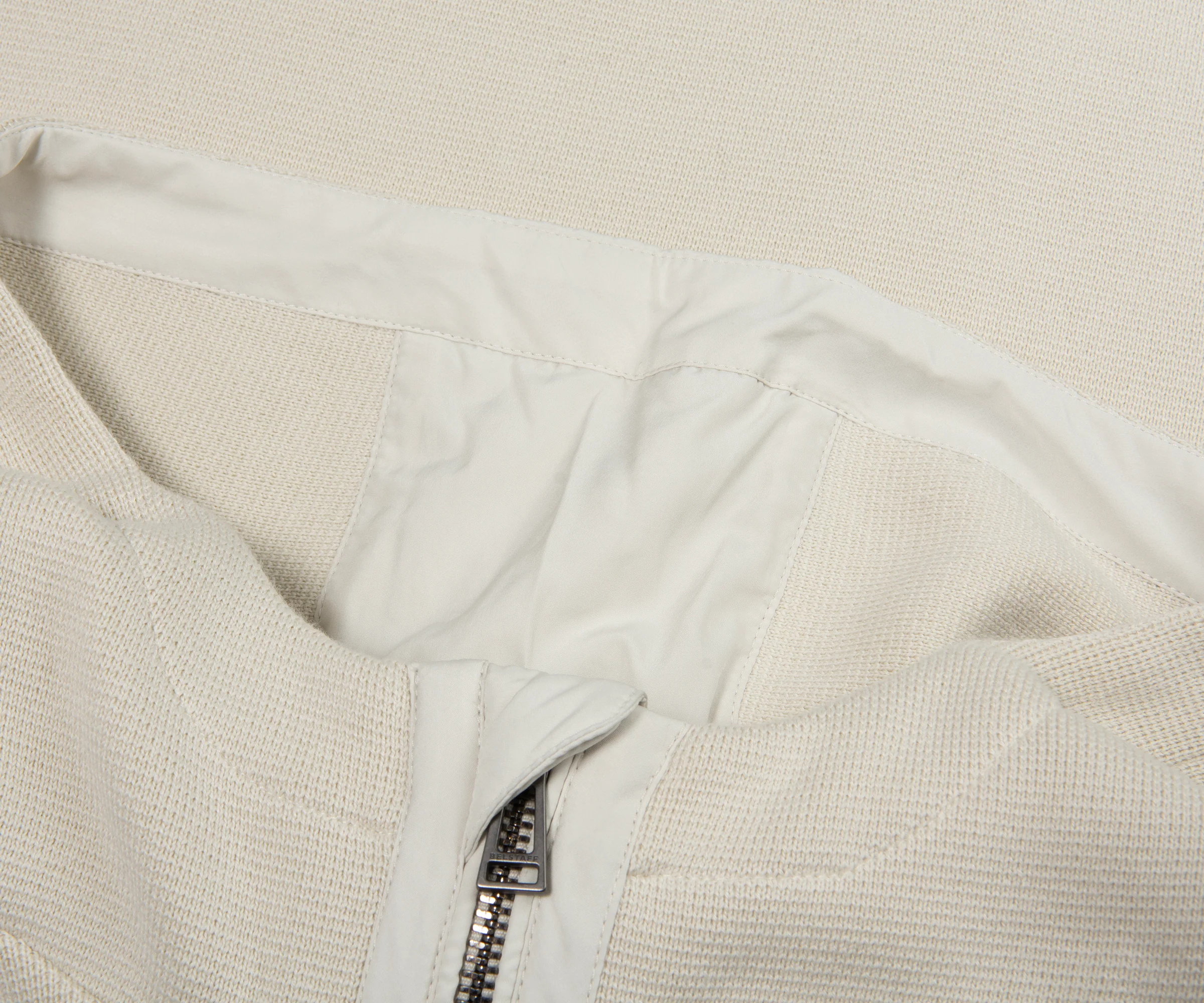 Belstaff Silver Birch View Textured Full Zip Hoodie - Image 2