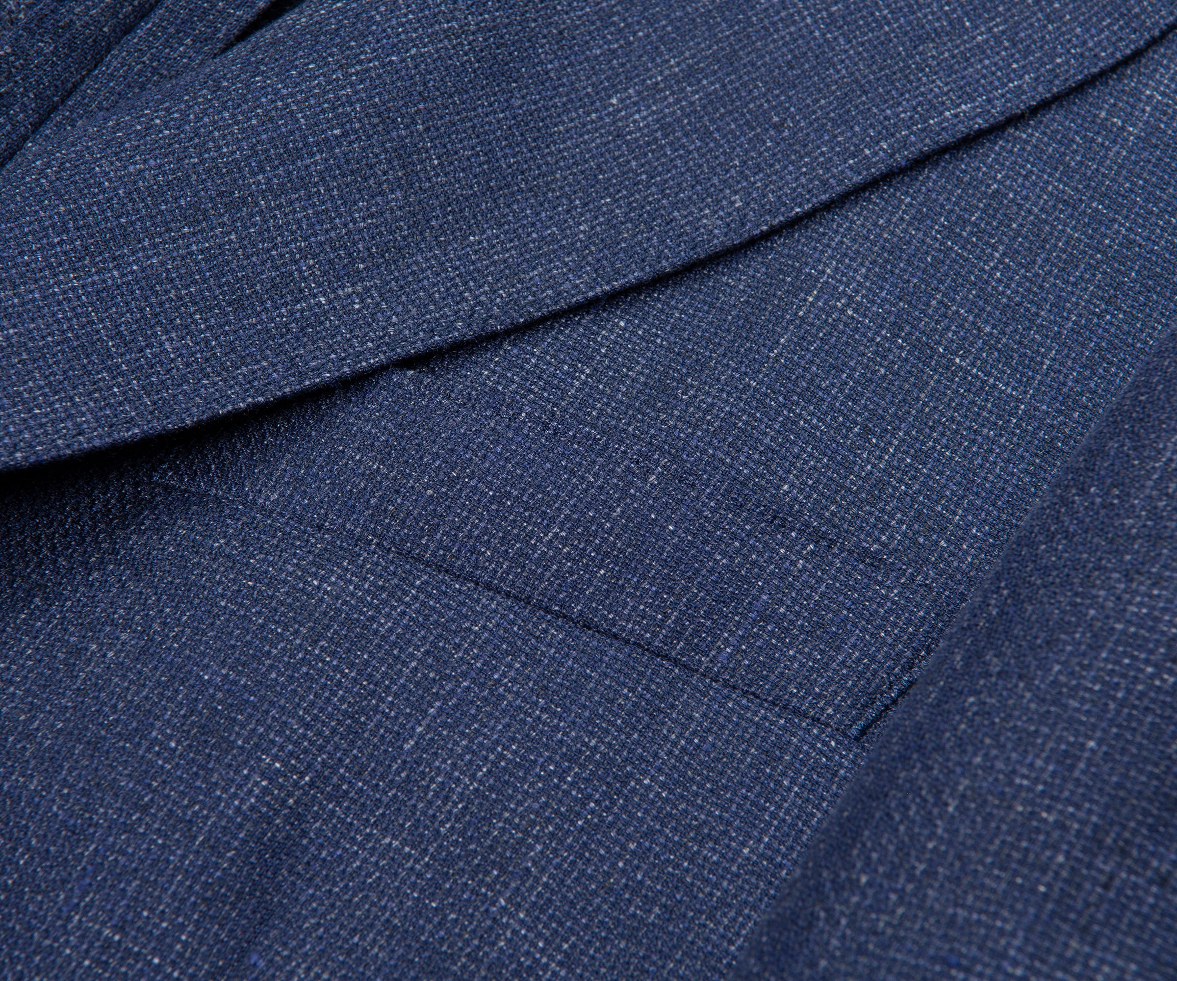 Boss C Hanry Open Blue Linen Blend Blazer - Image 3
