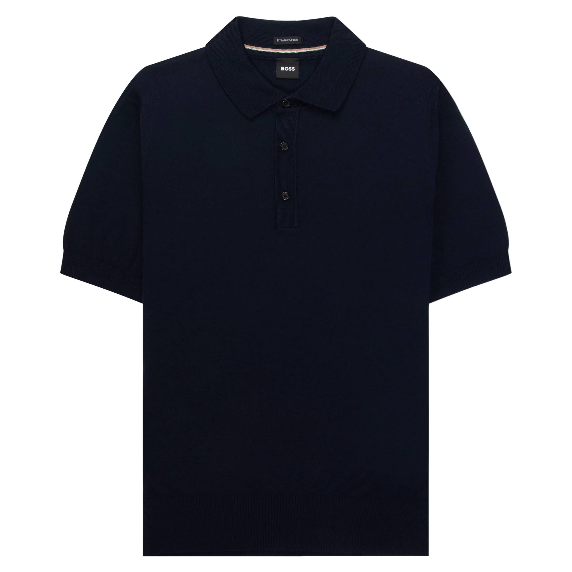 Boss H Nolano Navy Knitted SS Polo
