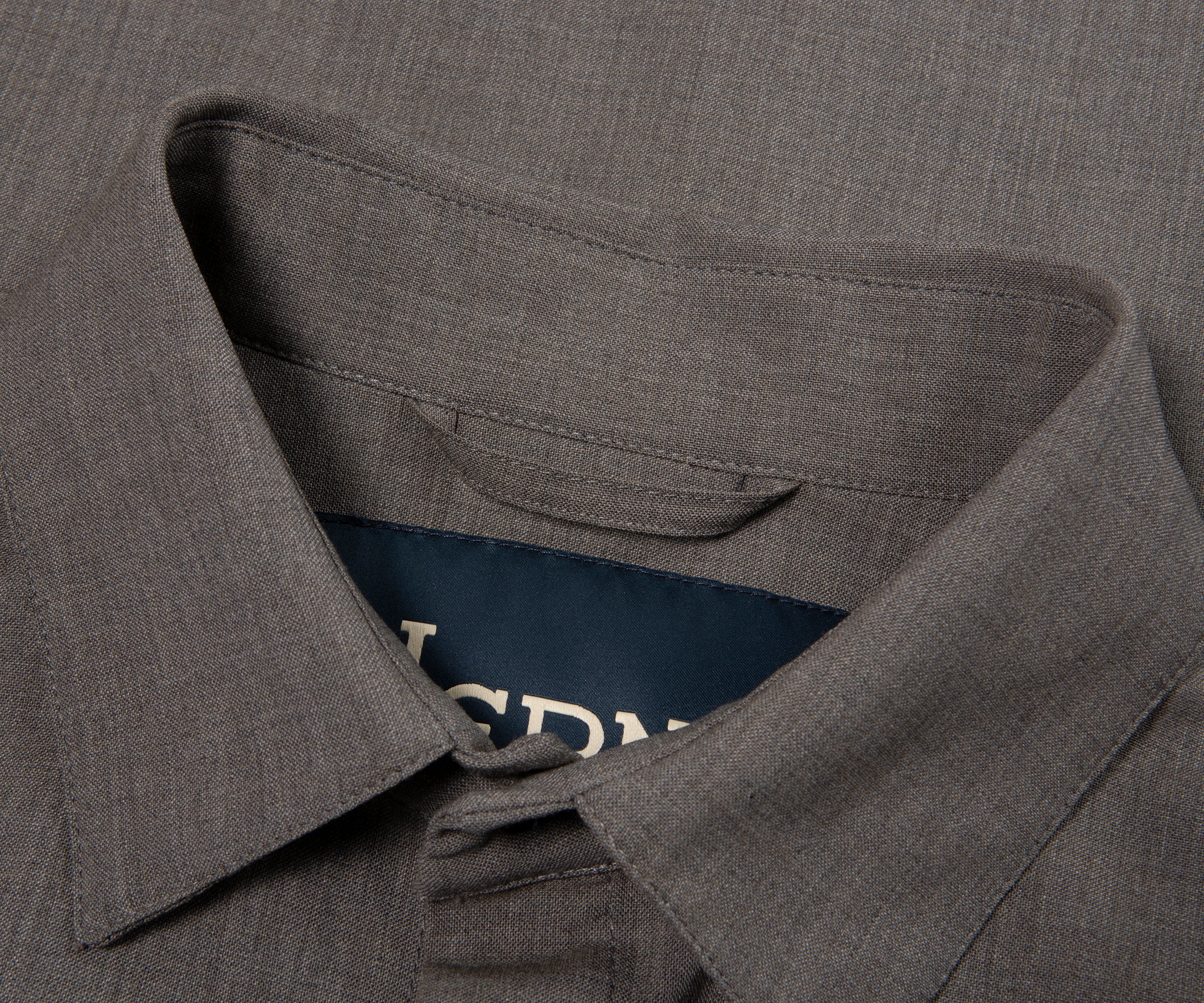 Herno Taupe Double Chest Pocket Shirt - Image 2