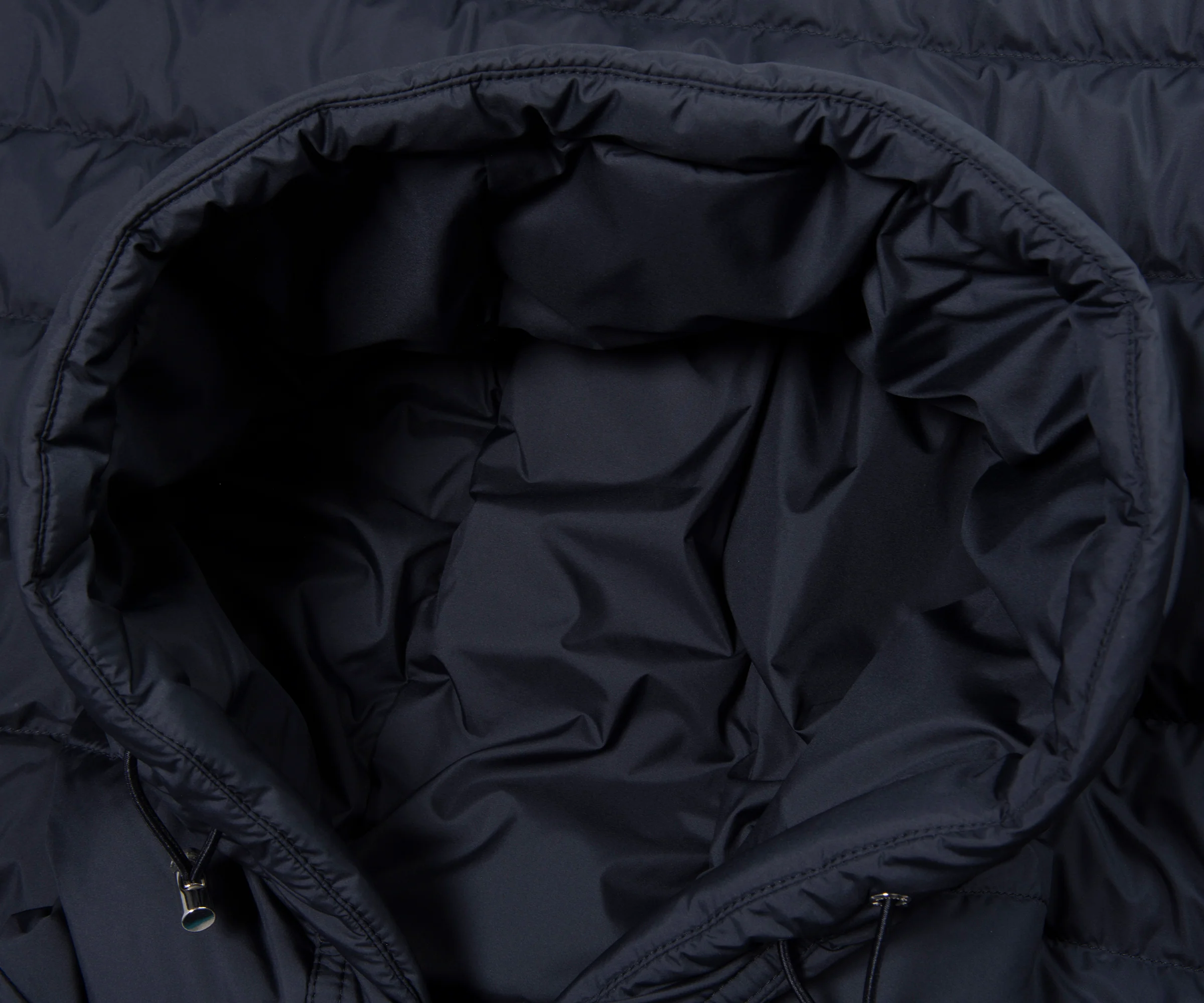Moncler Navy Vermeille Detailed Hood Puffer Coat - Image 2