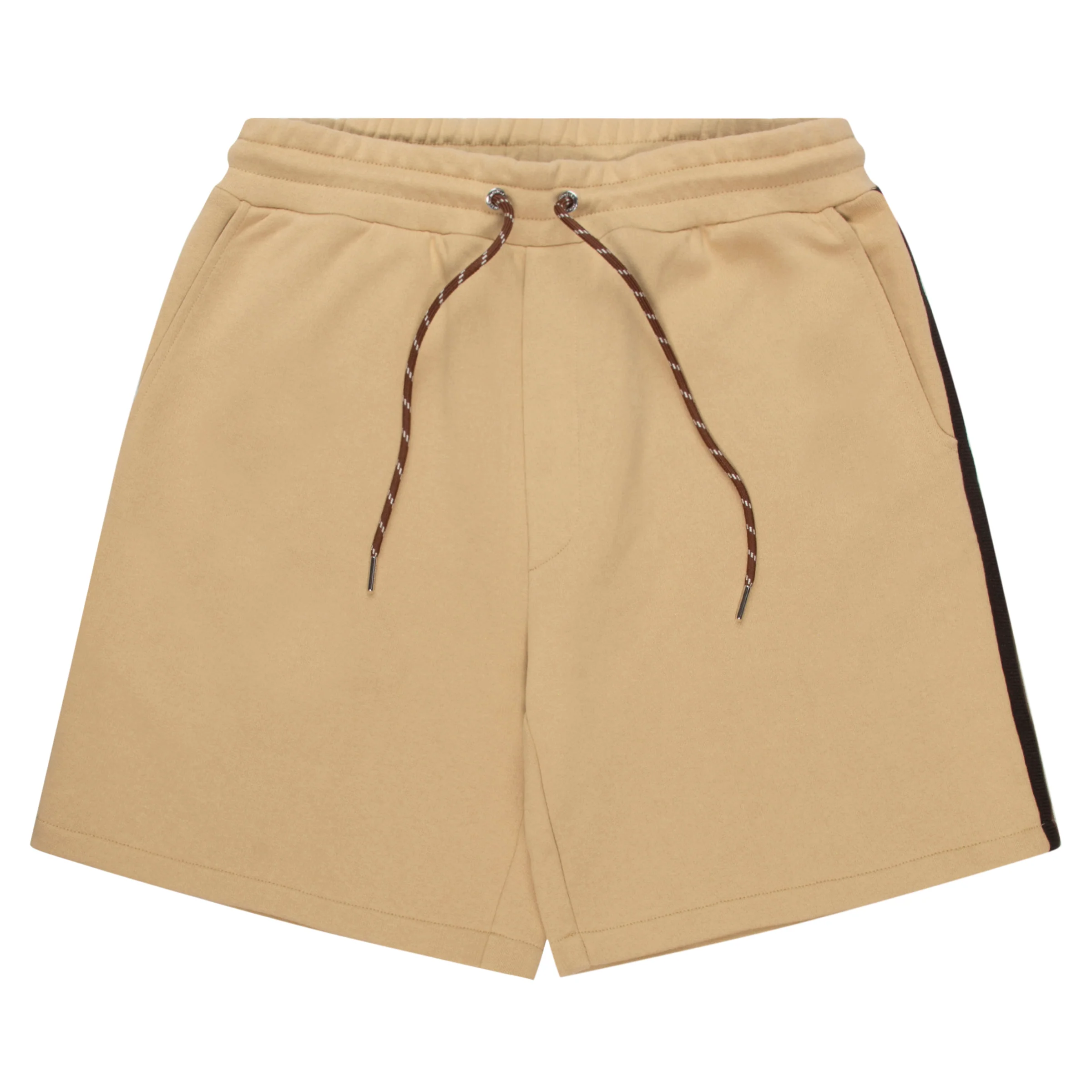 Moncler Sand Thick Cotton Brown Trimming Shorts