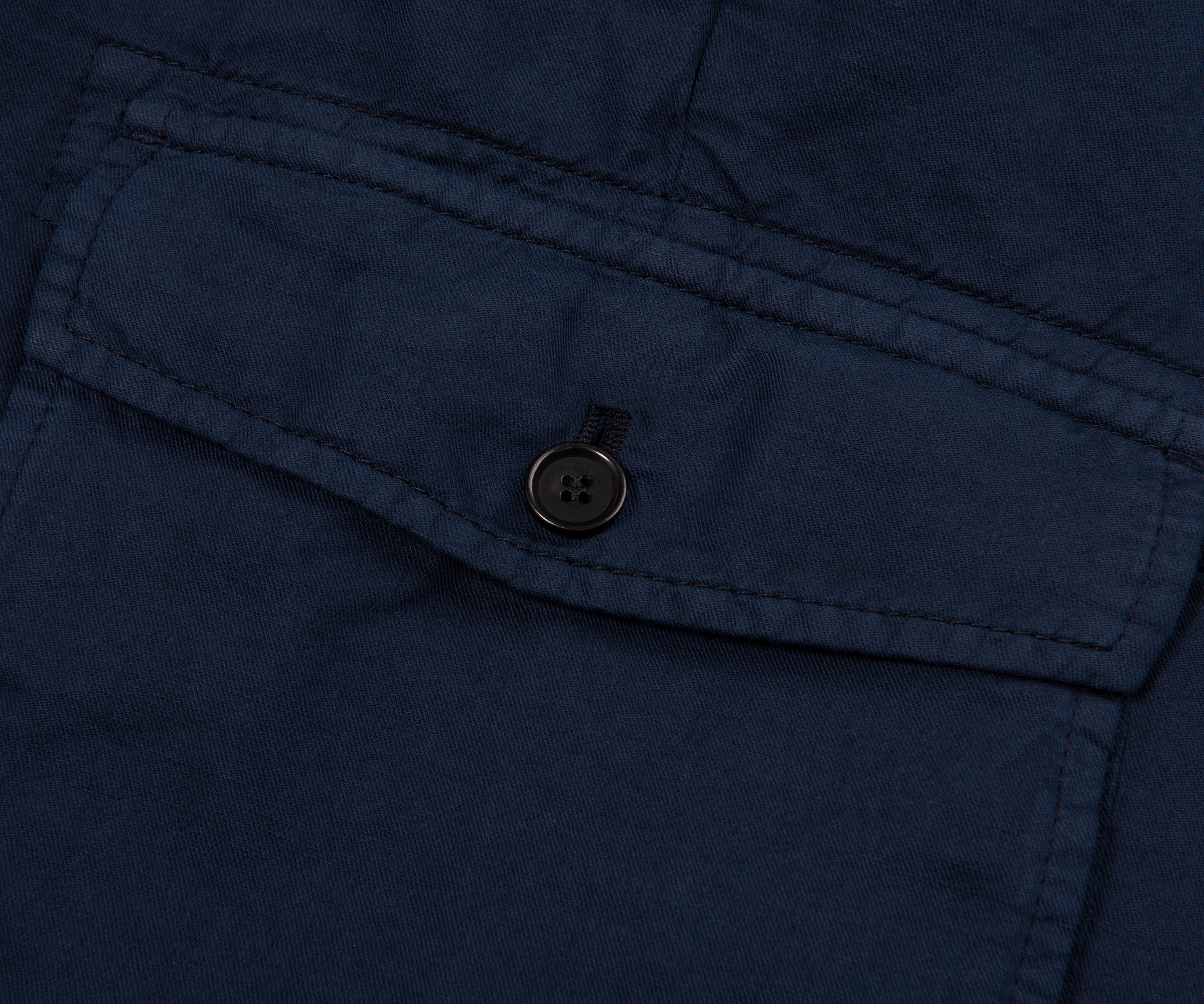 Paul & Shark Navy Cargo Bermuda Linen/Cotton Shorts - Image 3