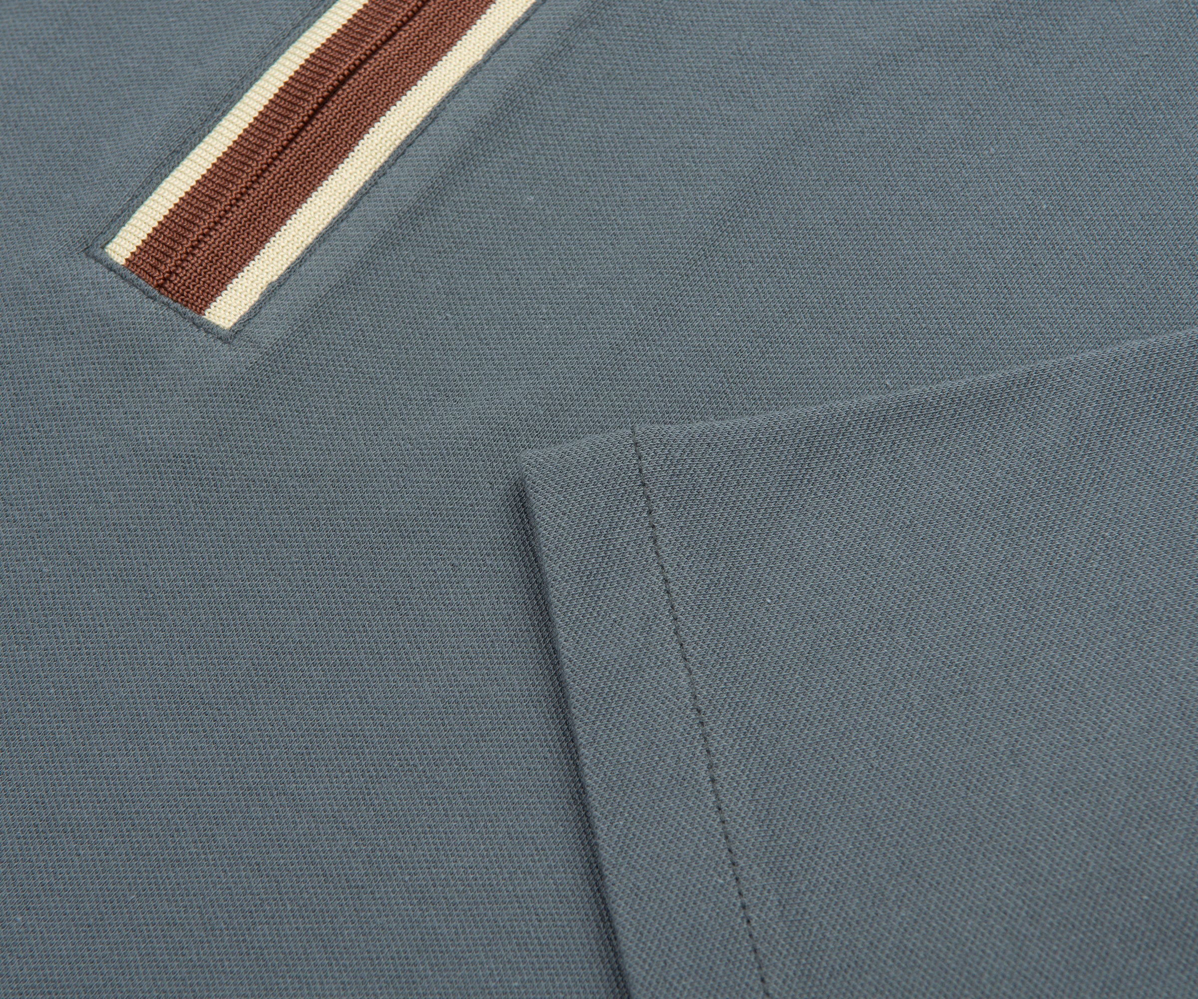 Paul Smith Grey Zip-Up Polo - Image 4