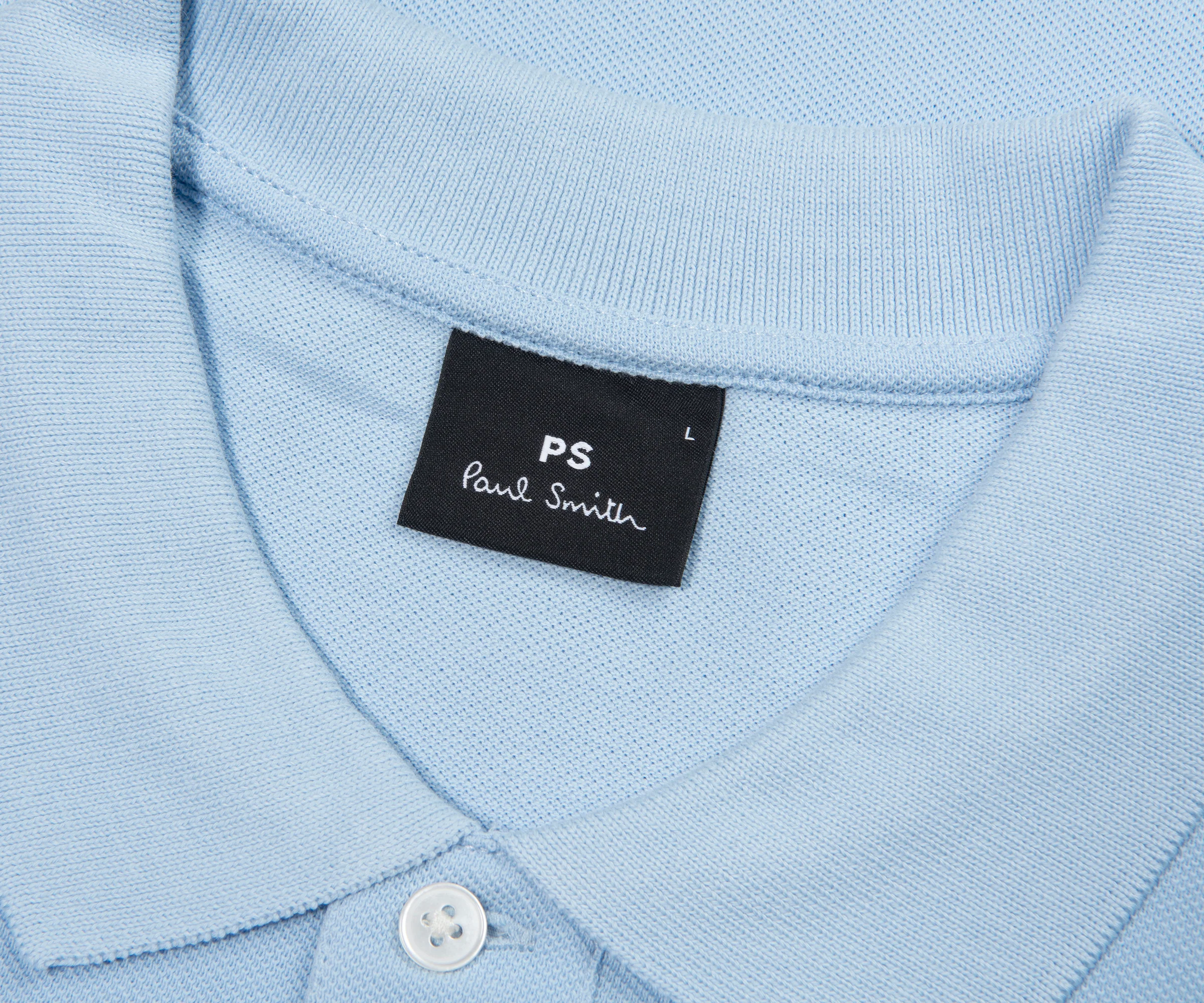 Paul Smith Sky Blue Zebra Logo Polo - Image 2