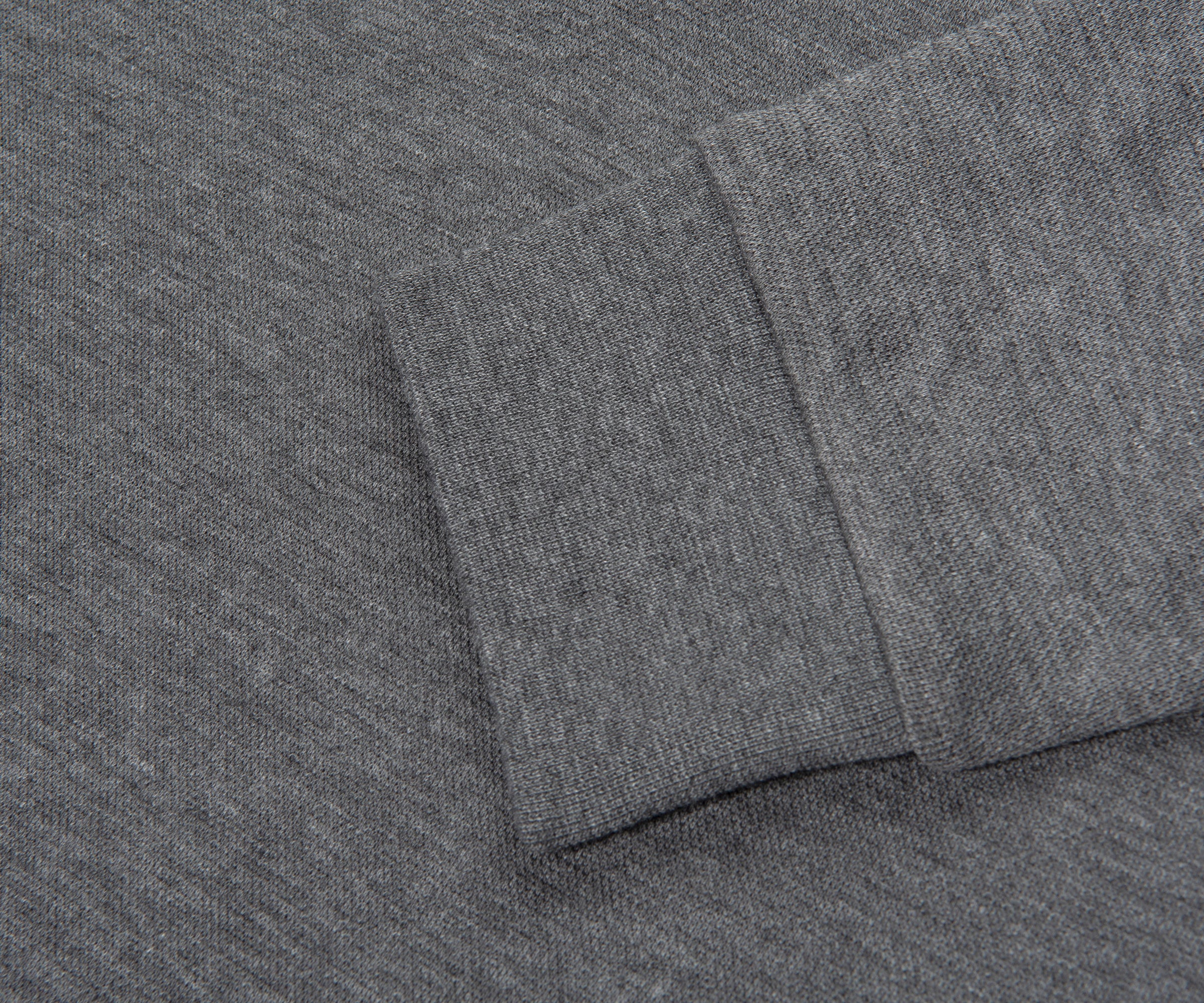 Ralph Lauren Grey Luxe Stretch 1/4 Zip Sweatshirt - Image 5