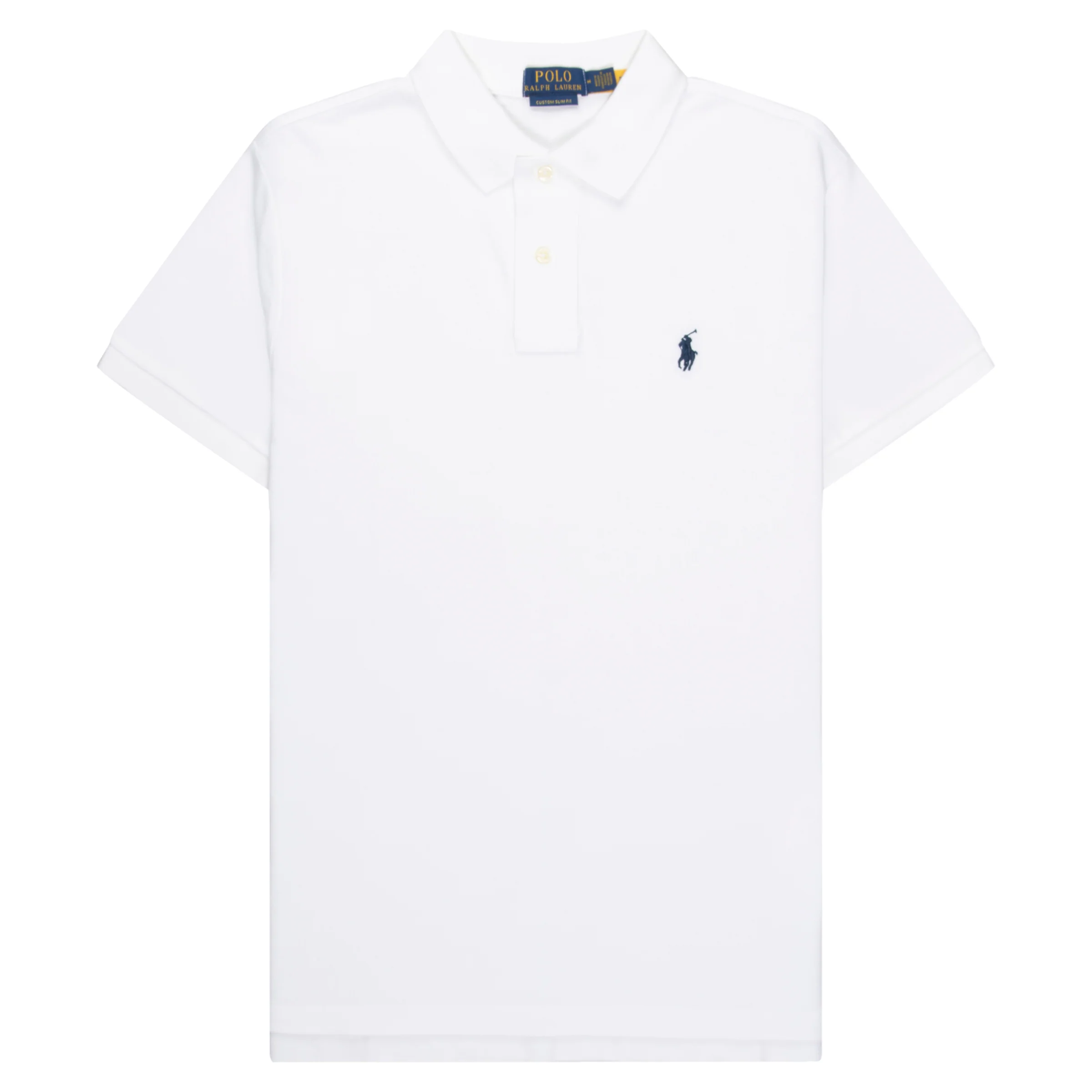 Ralph Lauren White SS Custom Slim Fit Polo
