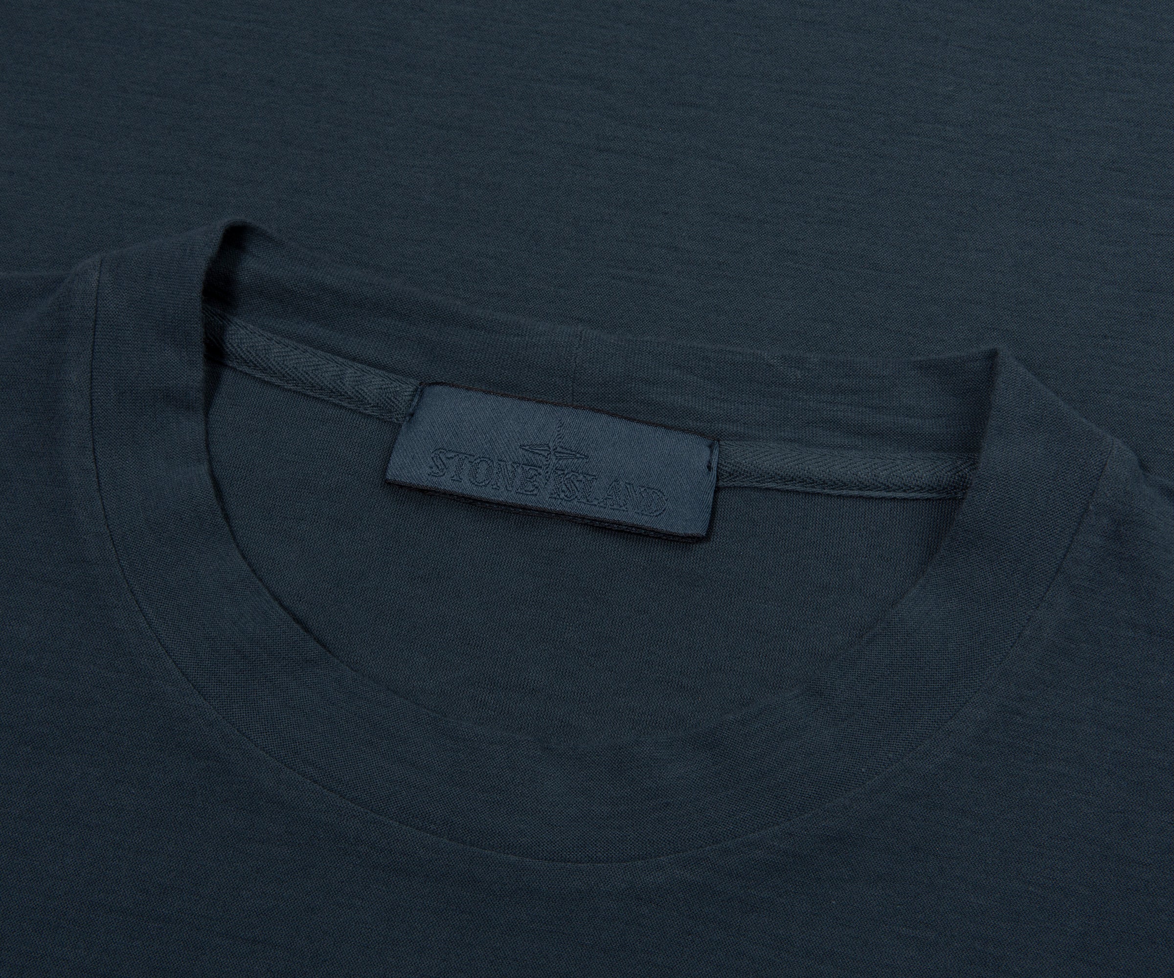 Stone Island Baltic Blue Box Logo T-Shirt - Image 2