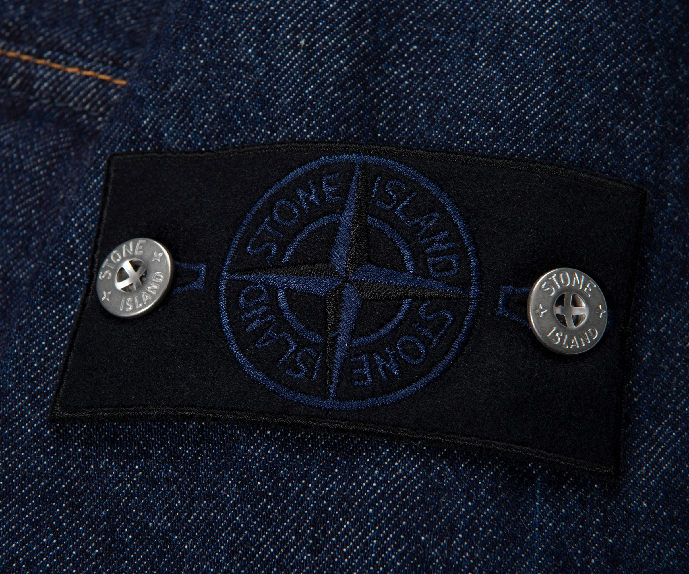 Stone Island Indigo Denim Rinsed Full Zip jacket - Image 4