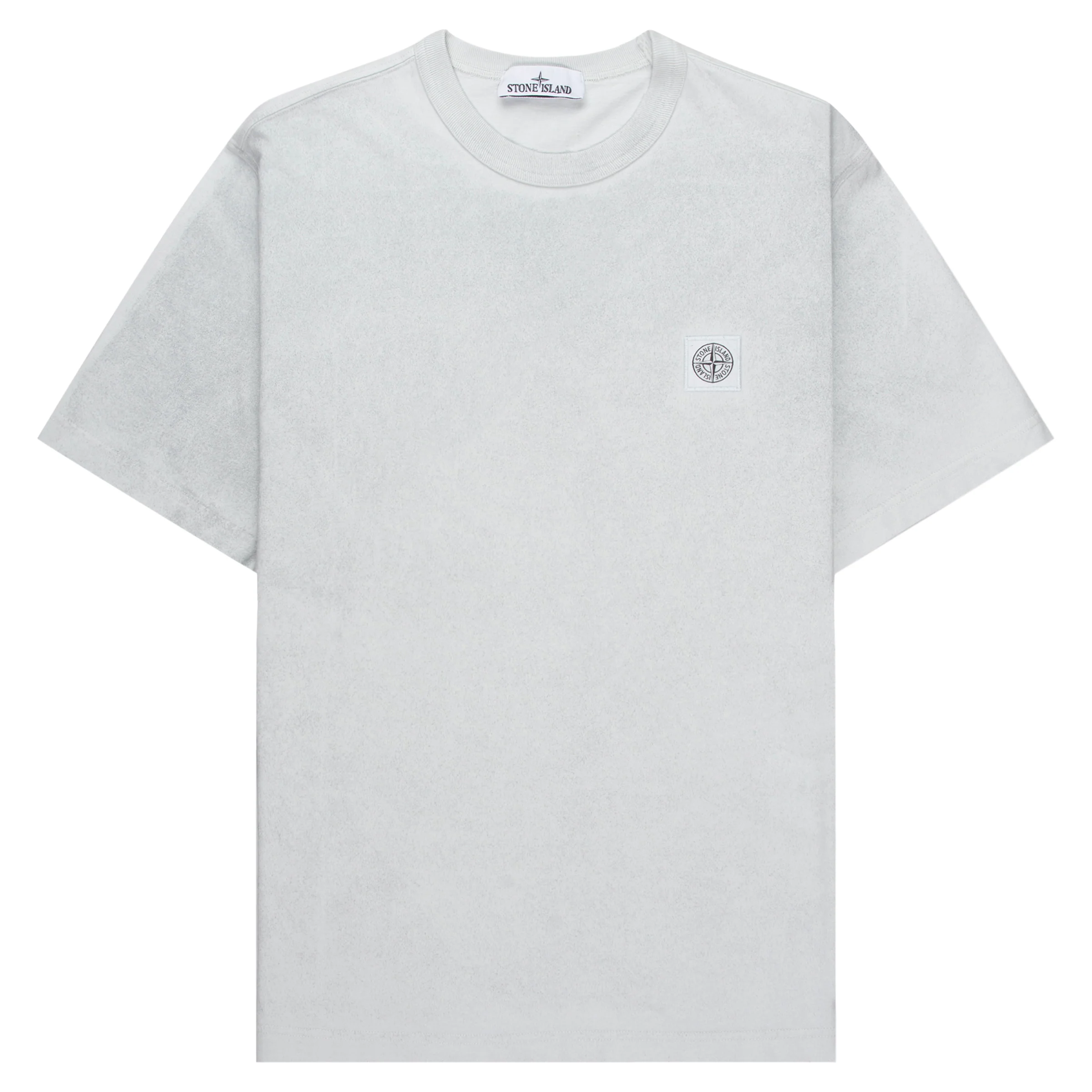 Stone Island White Reflective Lamination Cotton T-Shirt